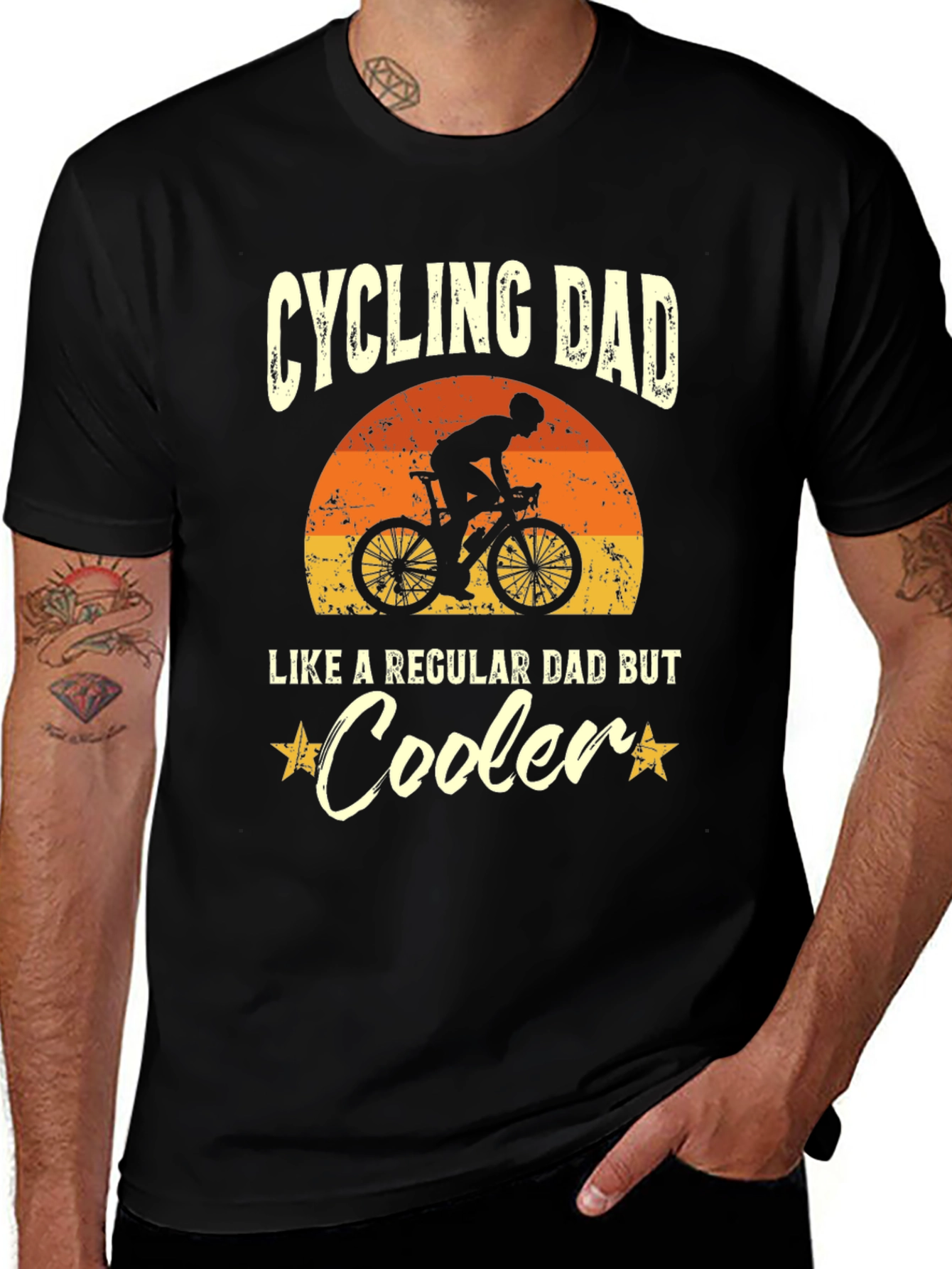 Cycling Dad T-Shirt - Like a Regular Dad But Cooler