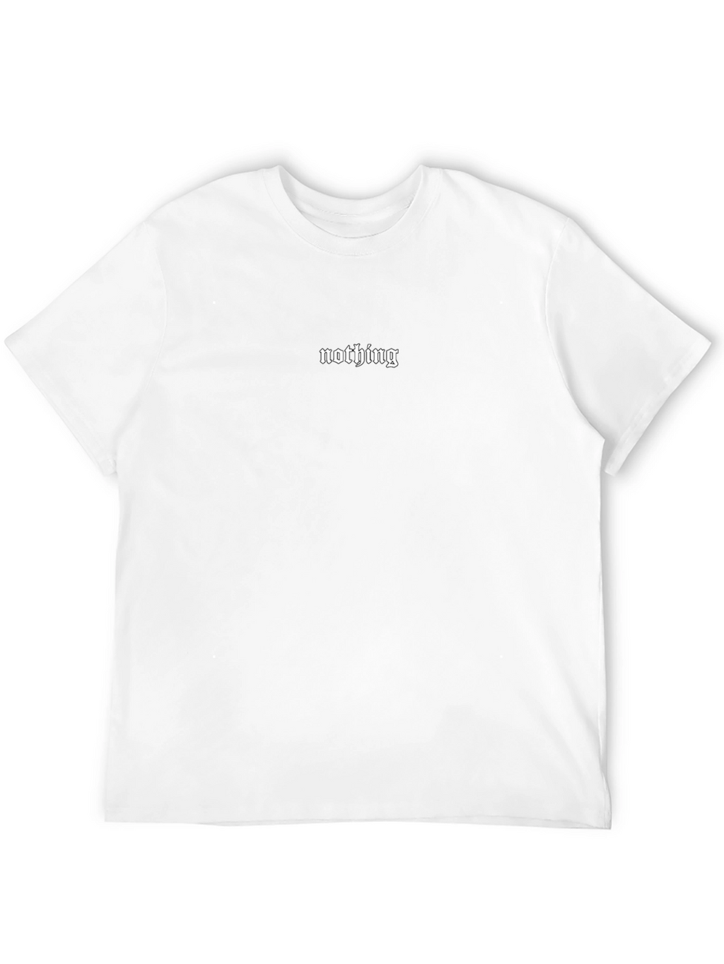 Minimalist Nothing Black Graphic Tee