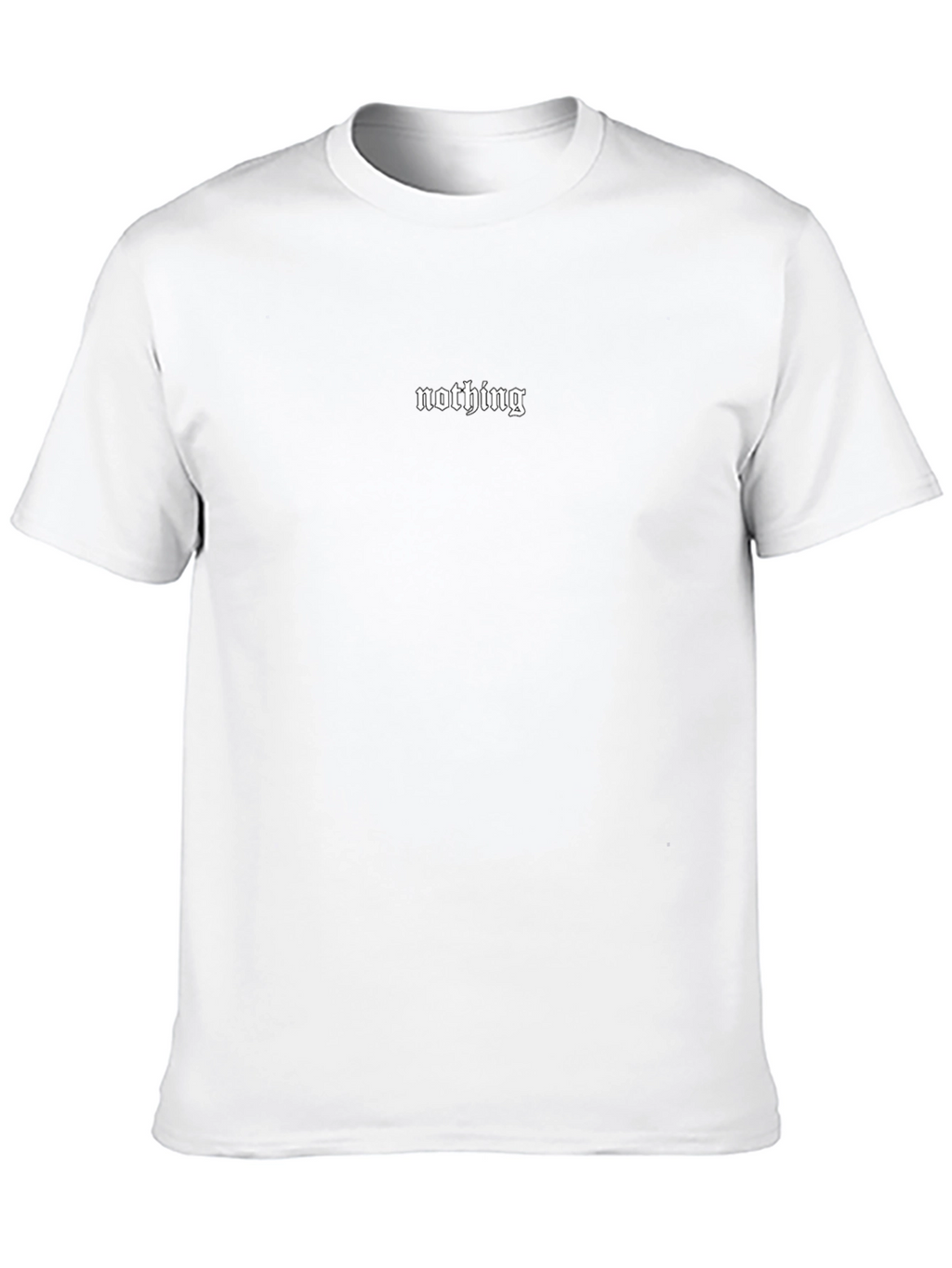 Minimalist Nothing Black Graphic Tee