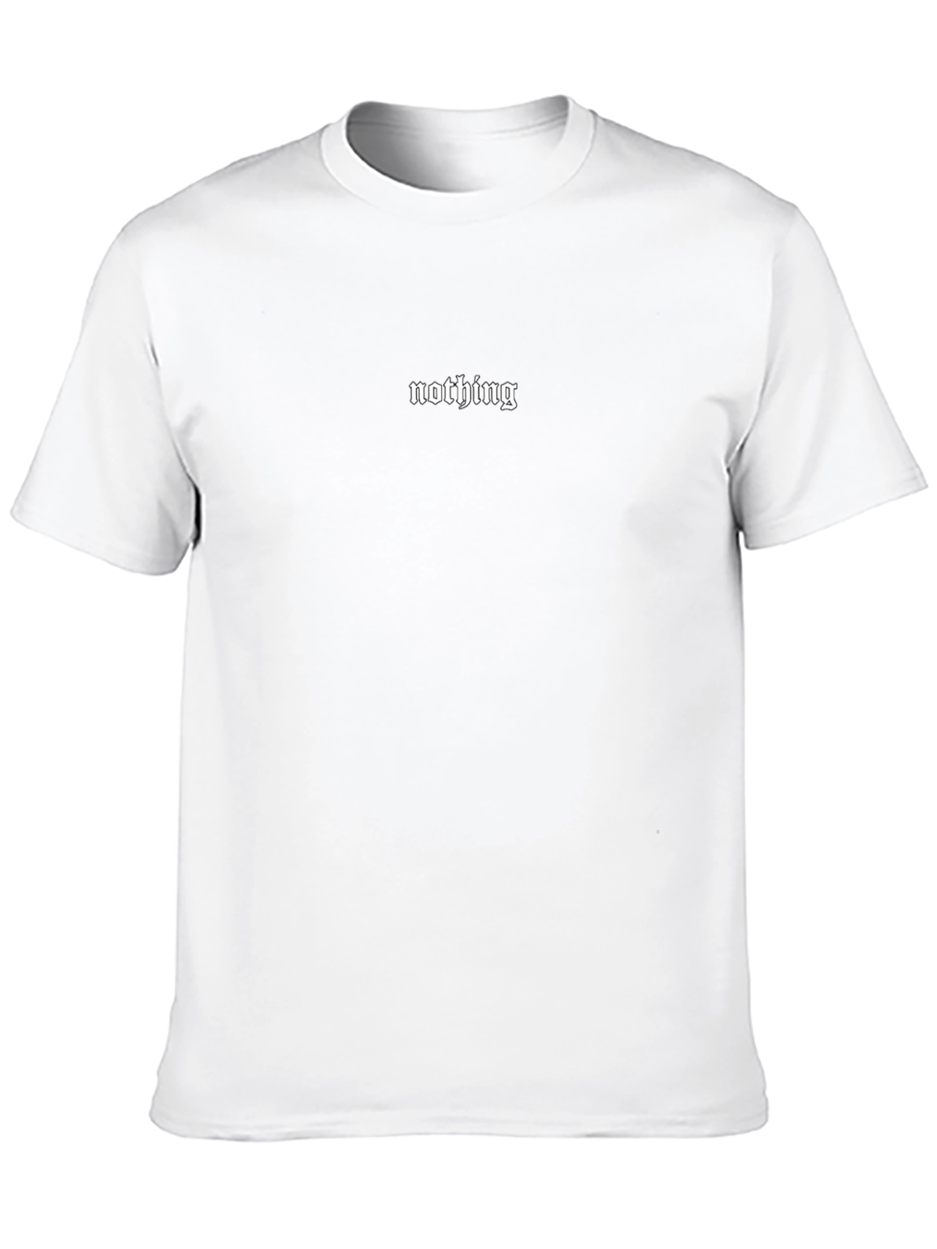 Minimalist Nothing Black Graphic Tee