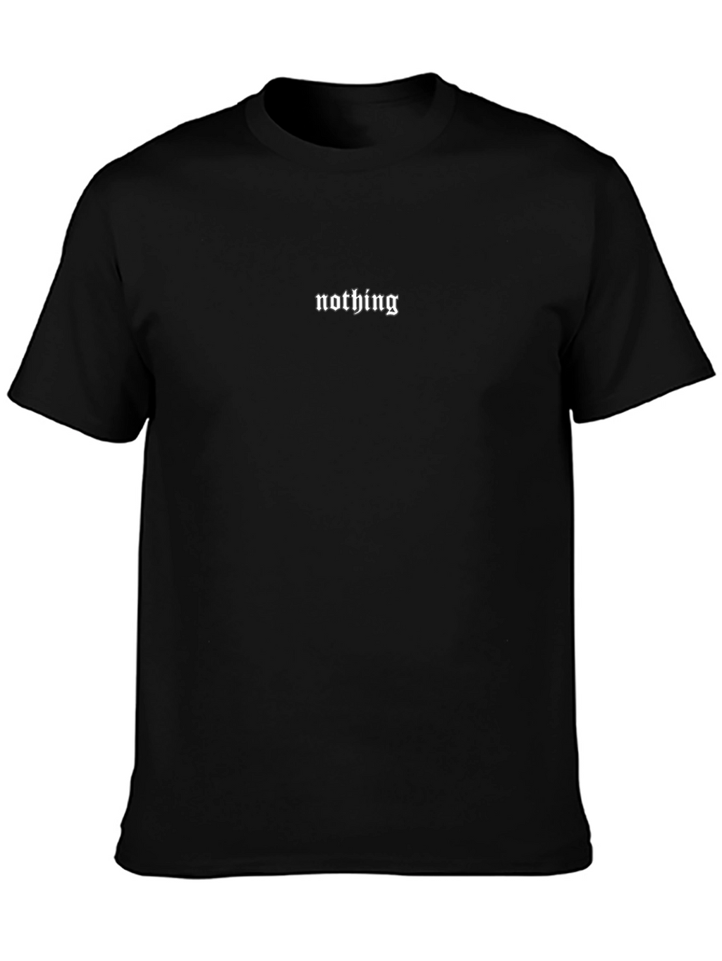 Minimalist Nothing Black Graphic Tee