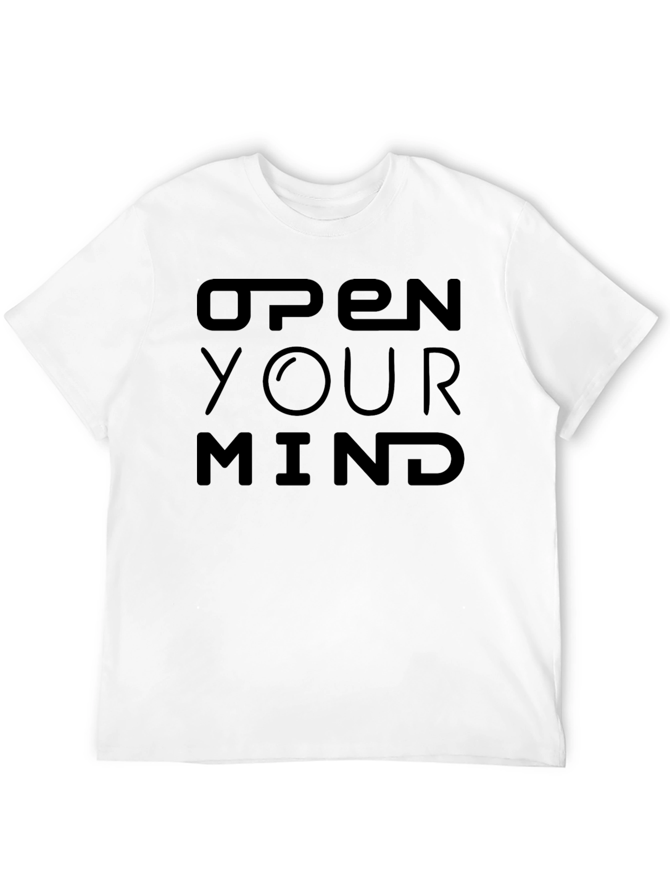 Open Your Mind Black Graphic Tee - Unisex Design
