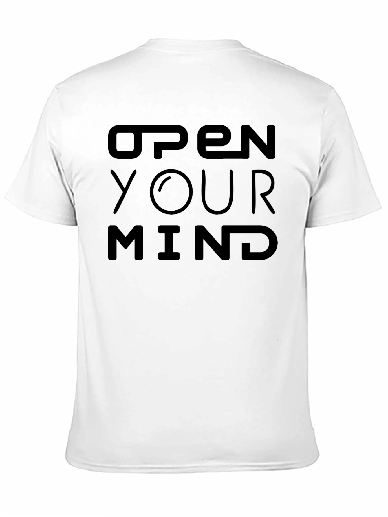Open Your Mind Black Graphic Tee - Unisex Design