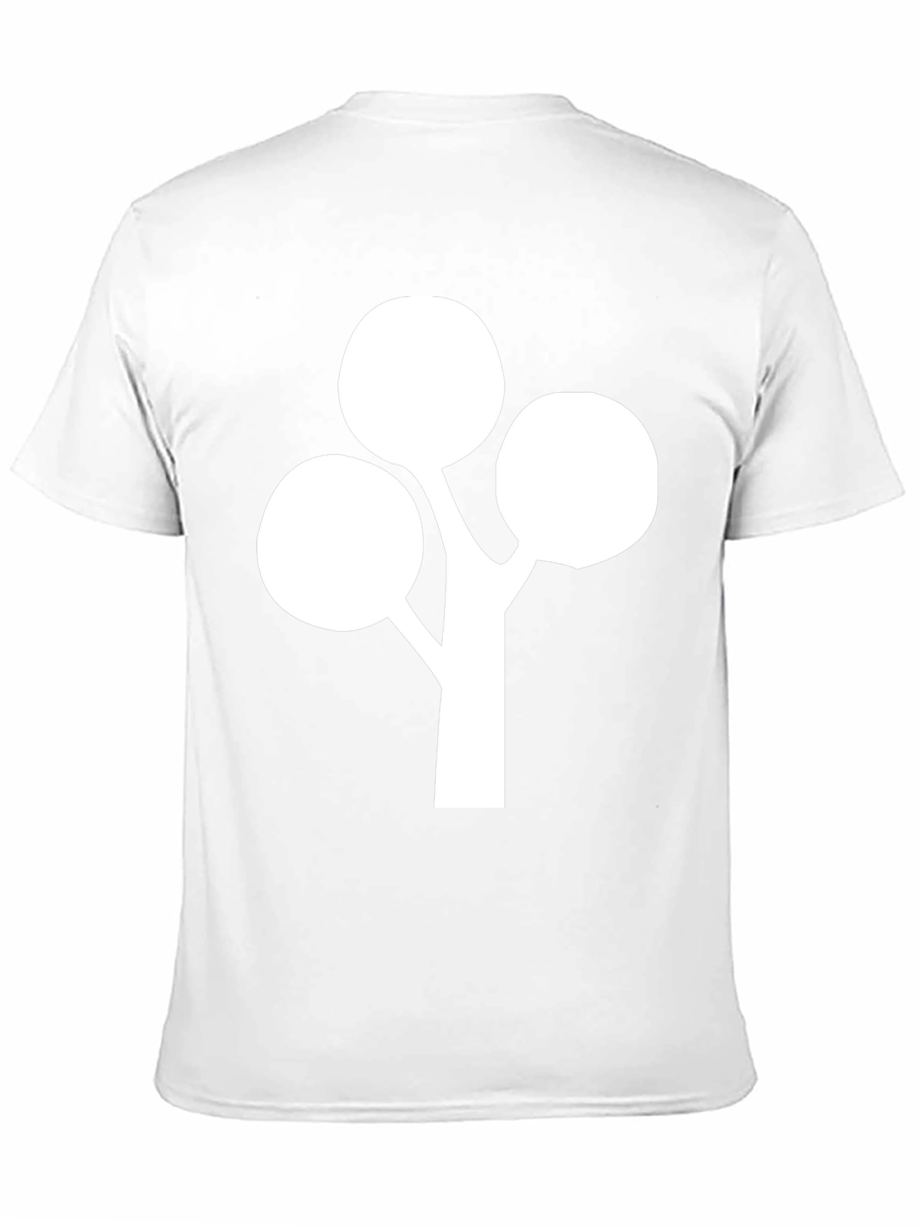 Minimalist Tree Graphic Tee - Black Cotton Blend