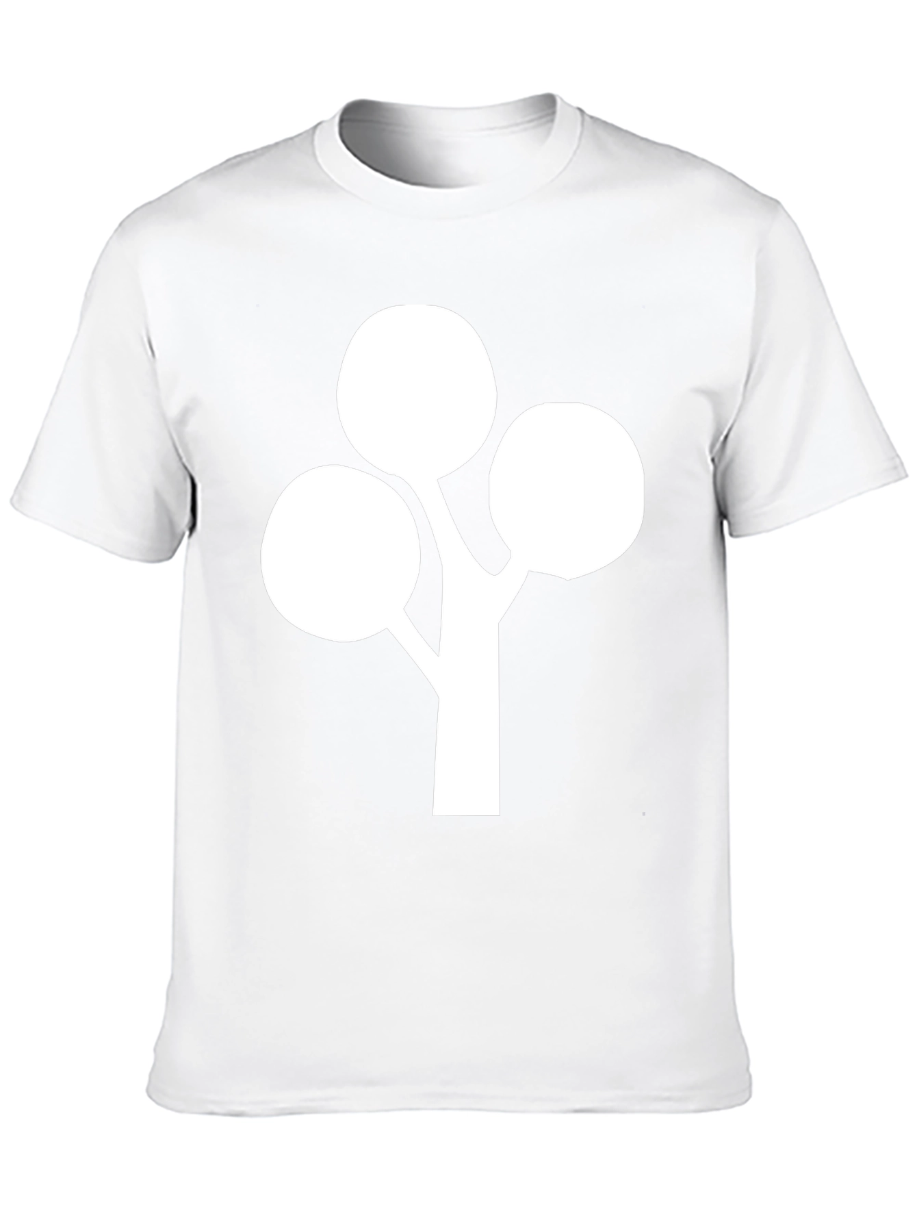Minimalist Tree Graphic Tee - Black Cotton Blend