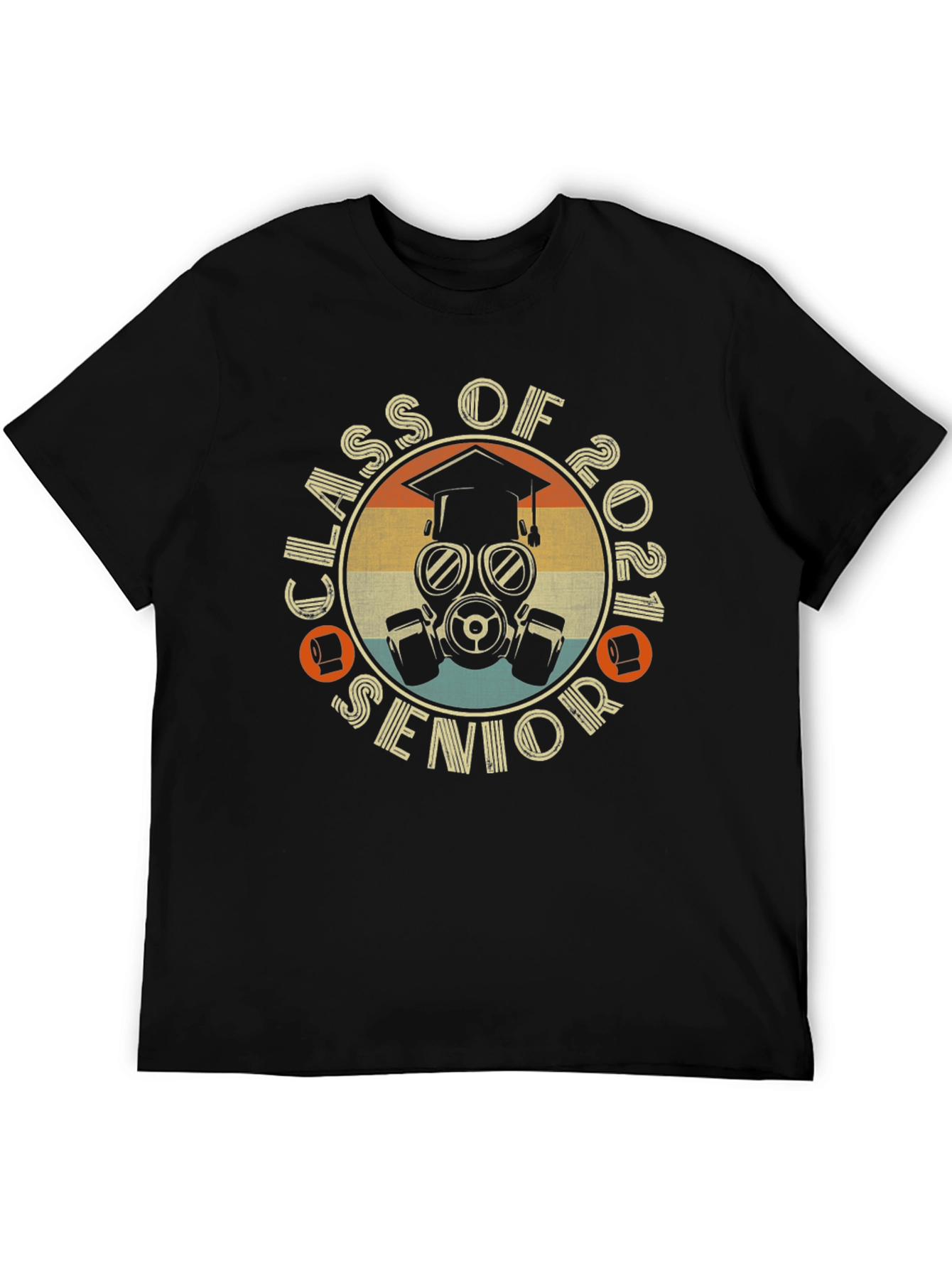 Class of 2021 Senior T-Shirt - Retro Gas Mask Design