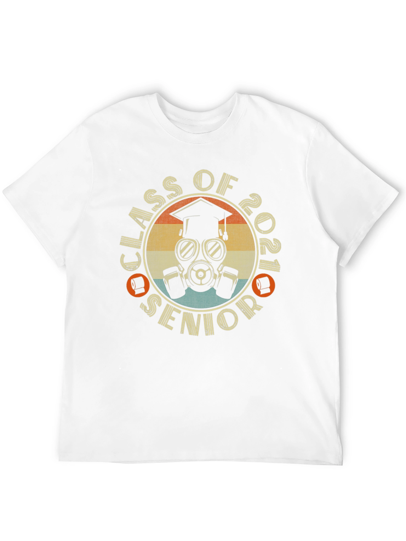 Class of 2021 Senior T-Shirt - Retro Gas Mask Design