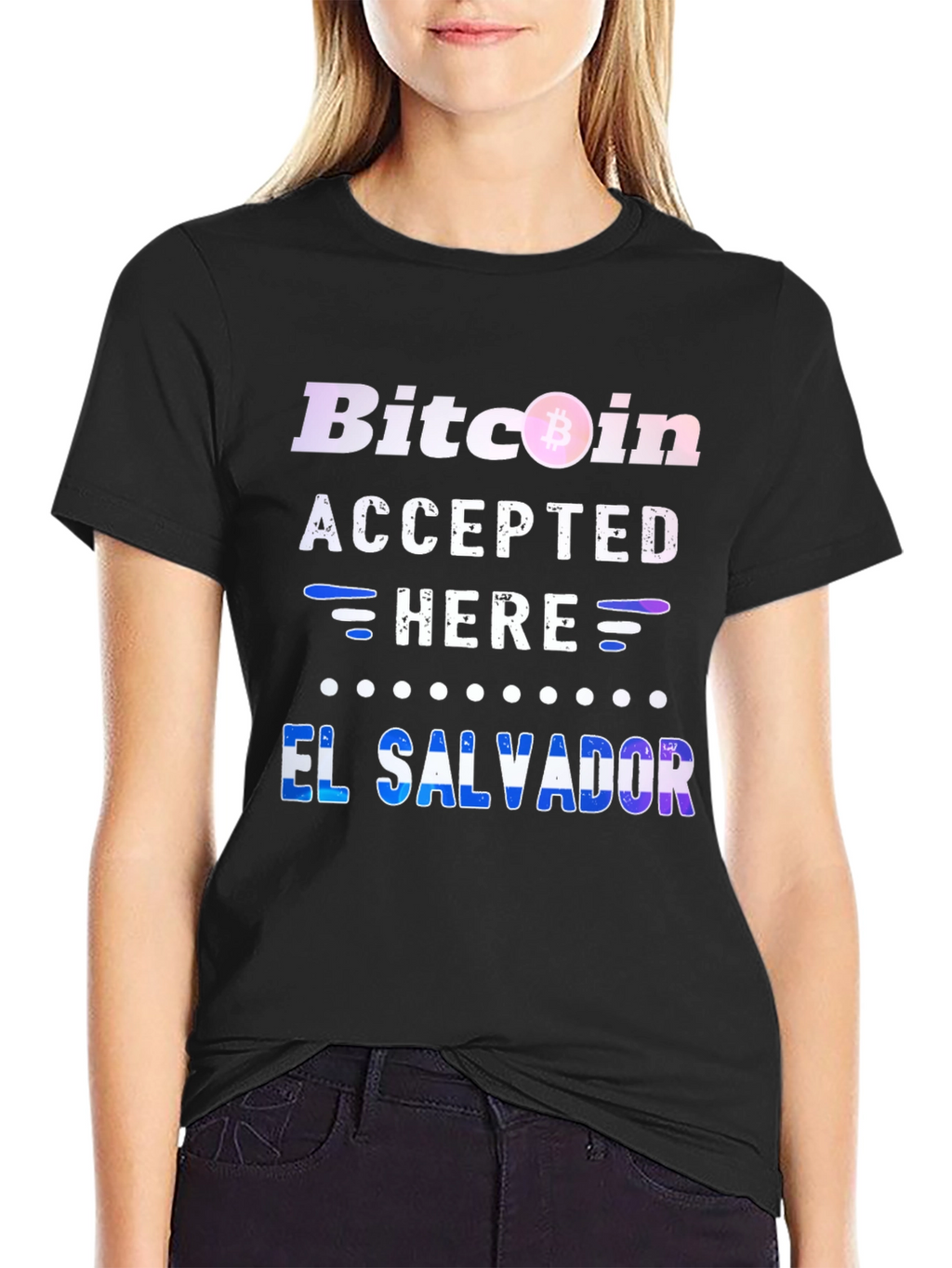 Bitcoin Accepted Here El Salvador T-Shirt