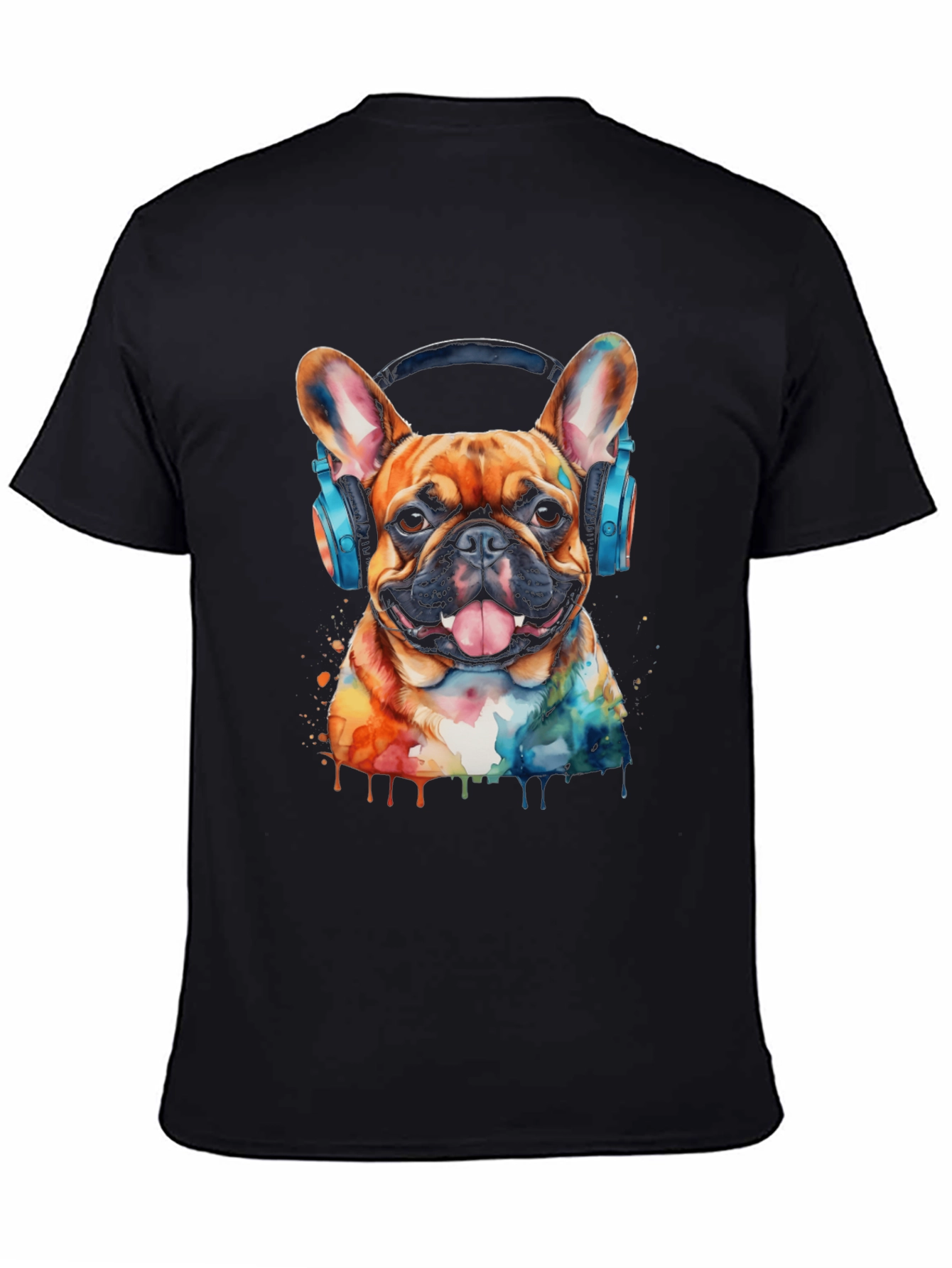 Dog with Headphones Graphic Tee - Cool & Trendy