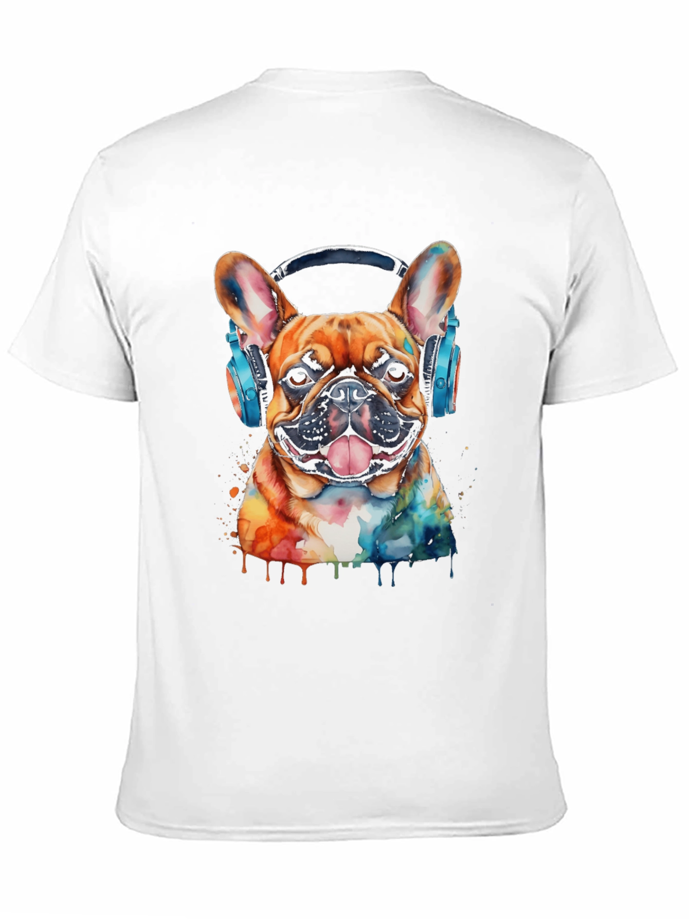 Dog with Headphones Graphic Tee - Cool & Trendy