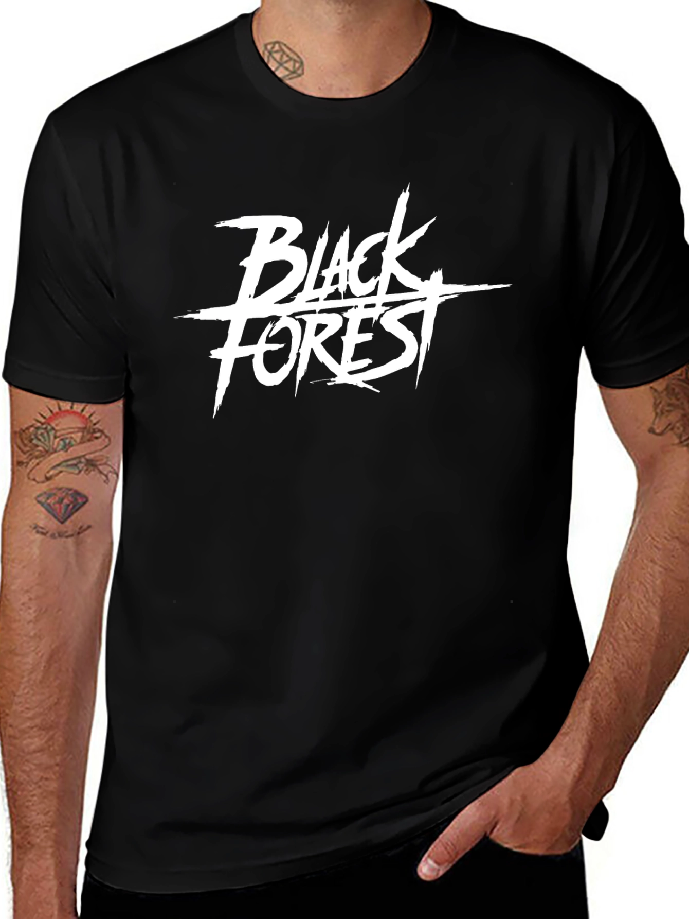 Black Forest Graphic Tee - Cool Casual Style