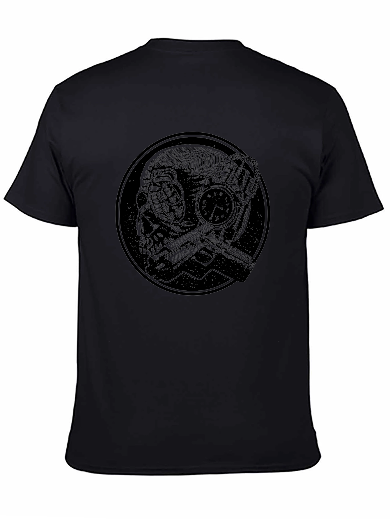 Dark Skull Graphic Tee - Mens Black T-Shirt