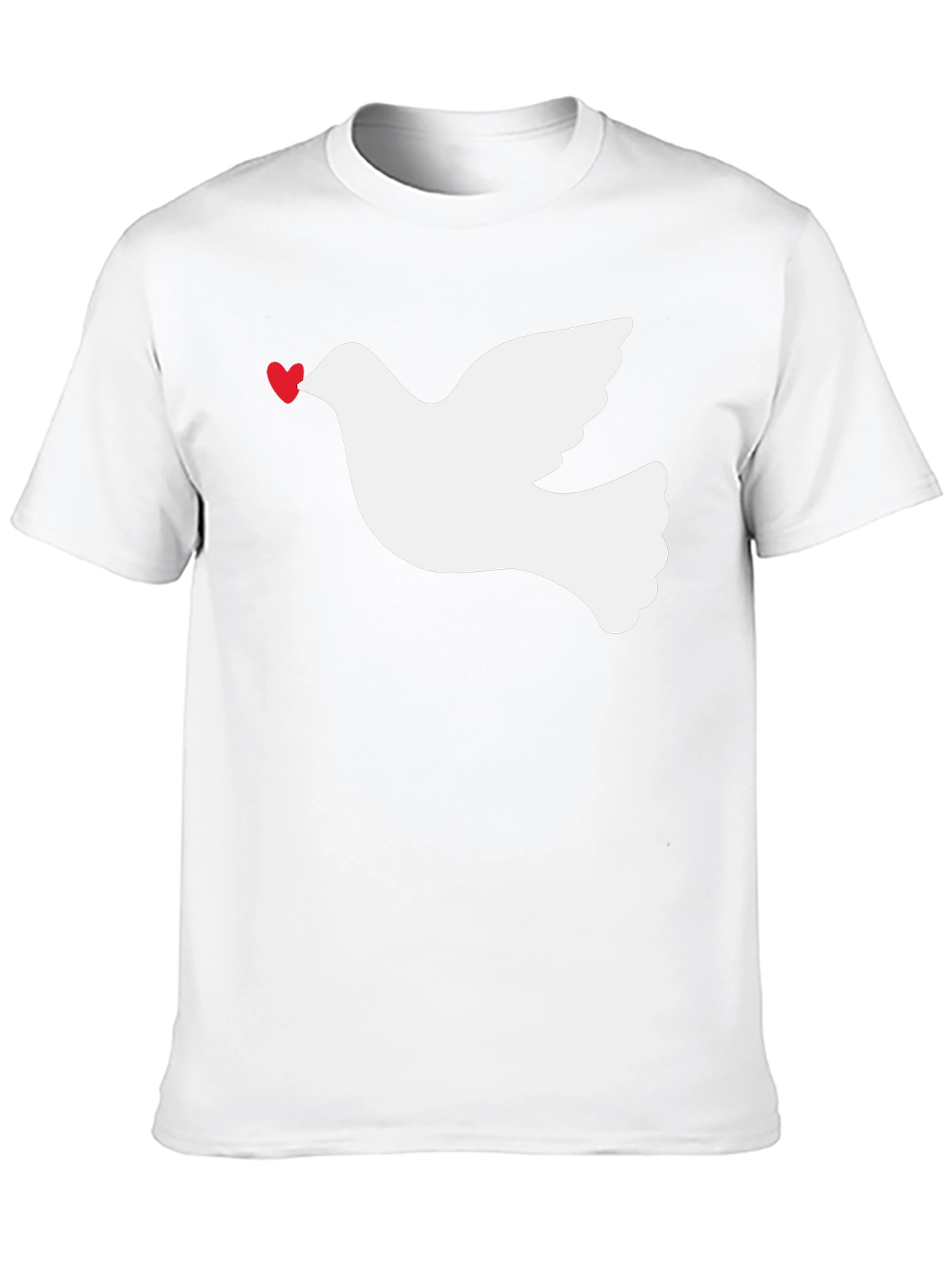 Dove Heart Graphic Tee - Black