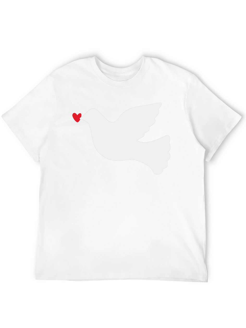 Dove Heart Graphic Tee - Black