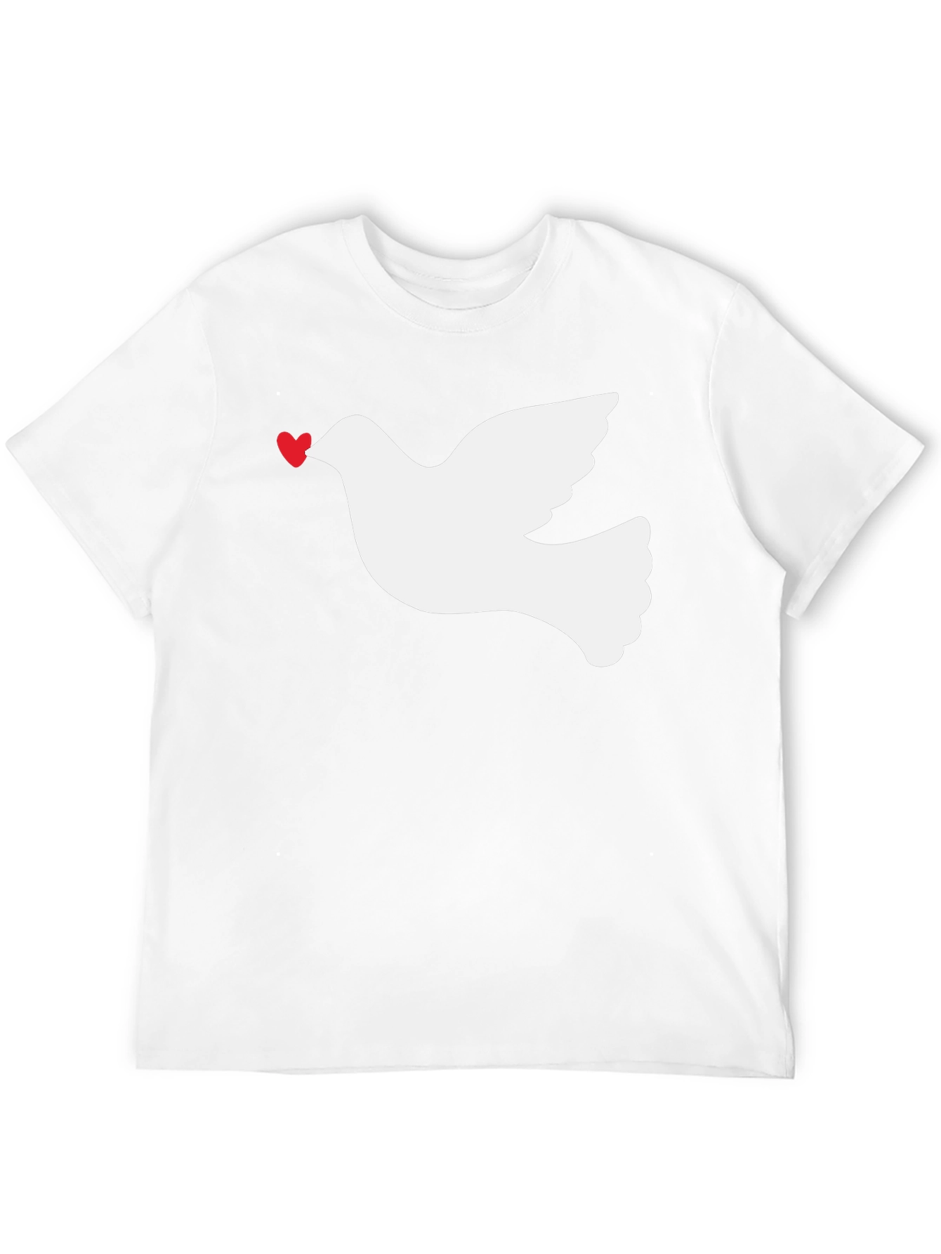 Dove Heart Graphic Tee - Black