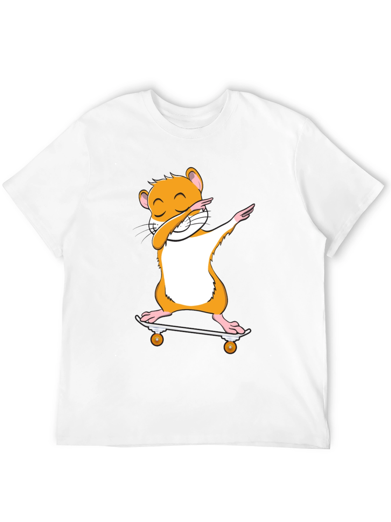 Dabbing Hamster Skateboard T-Shirt - Cool Graphic Tee