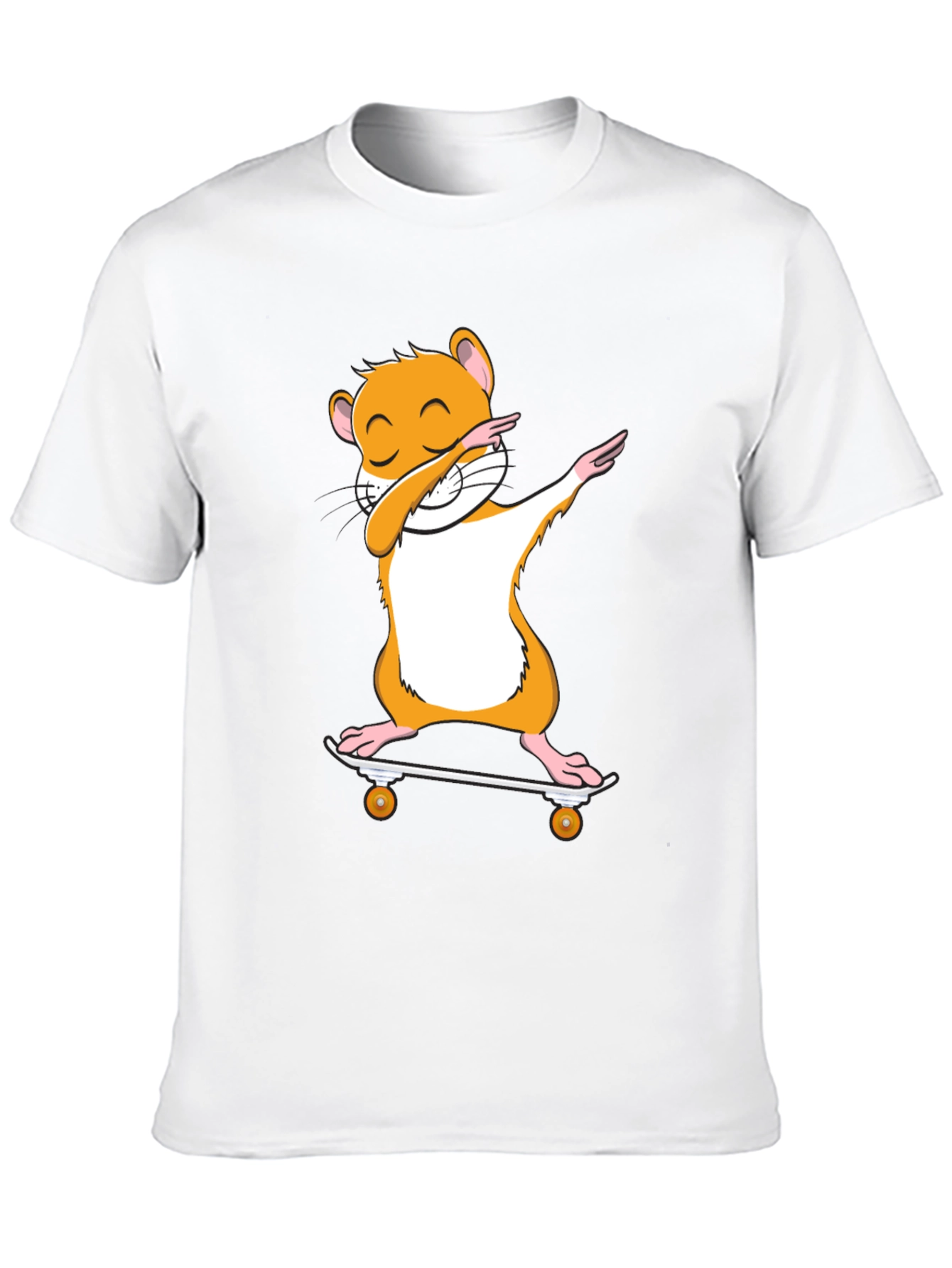 Dabbing Hamster Skateboard T-Shirt - Cool Graphic Tee