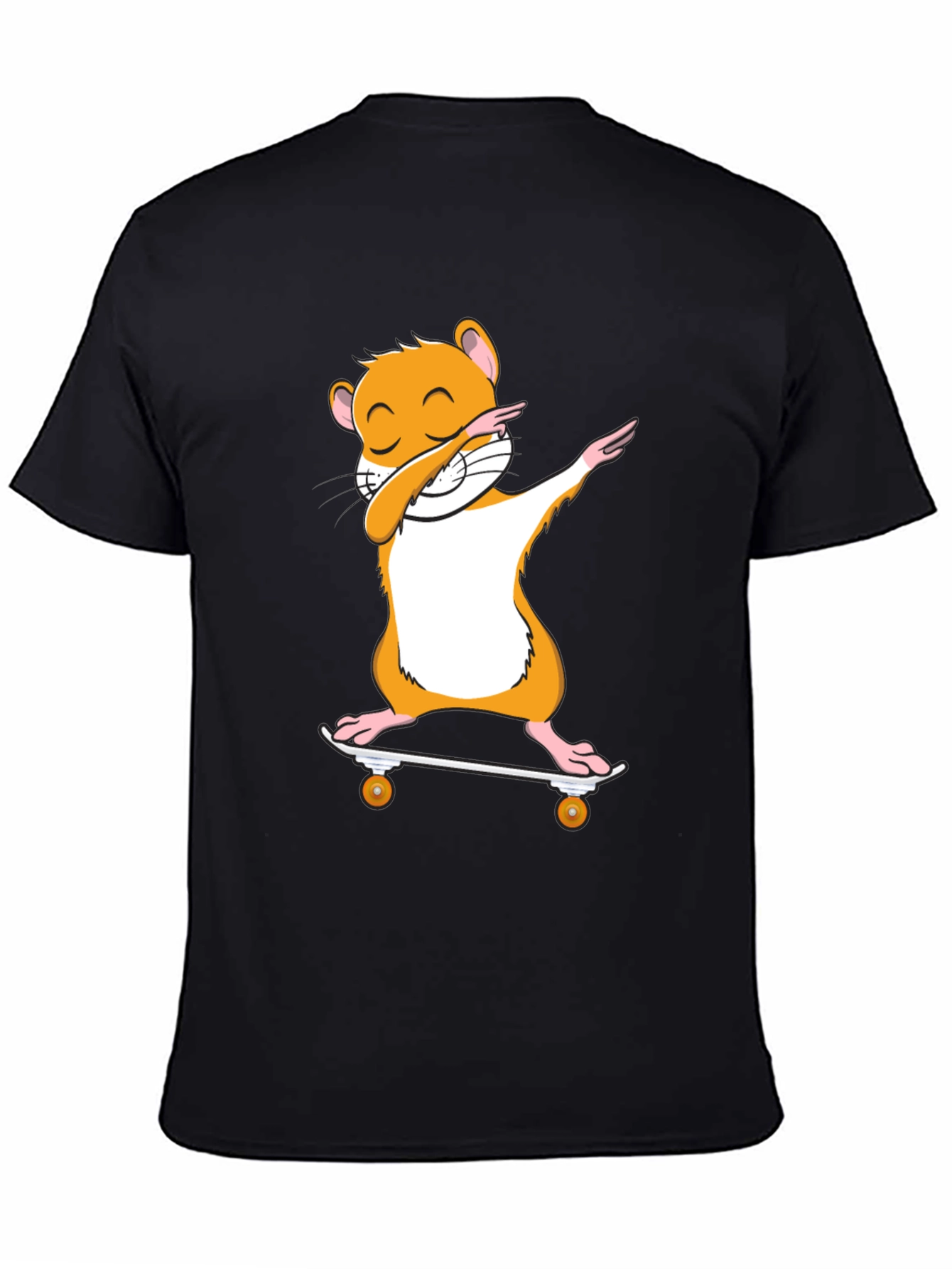 Dabbing Hamster Skateboard T-Shirt - Cool Graphic Tee