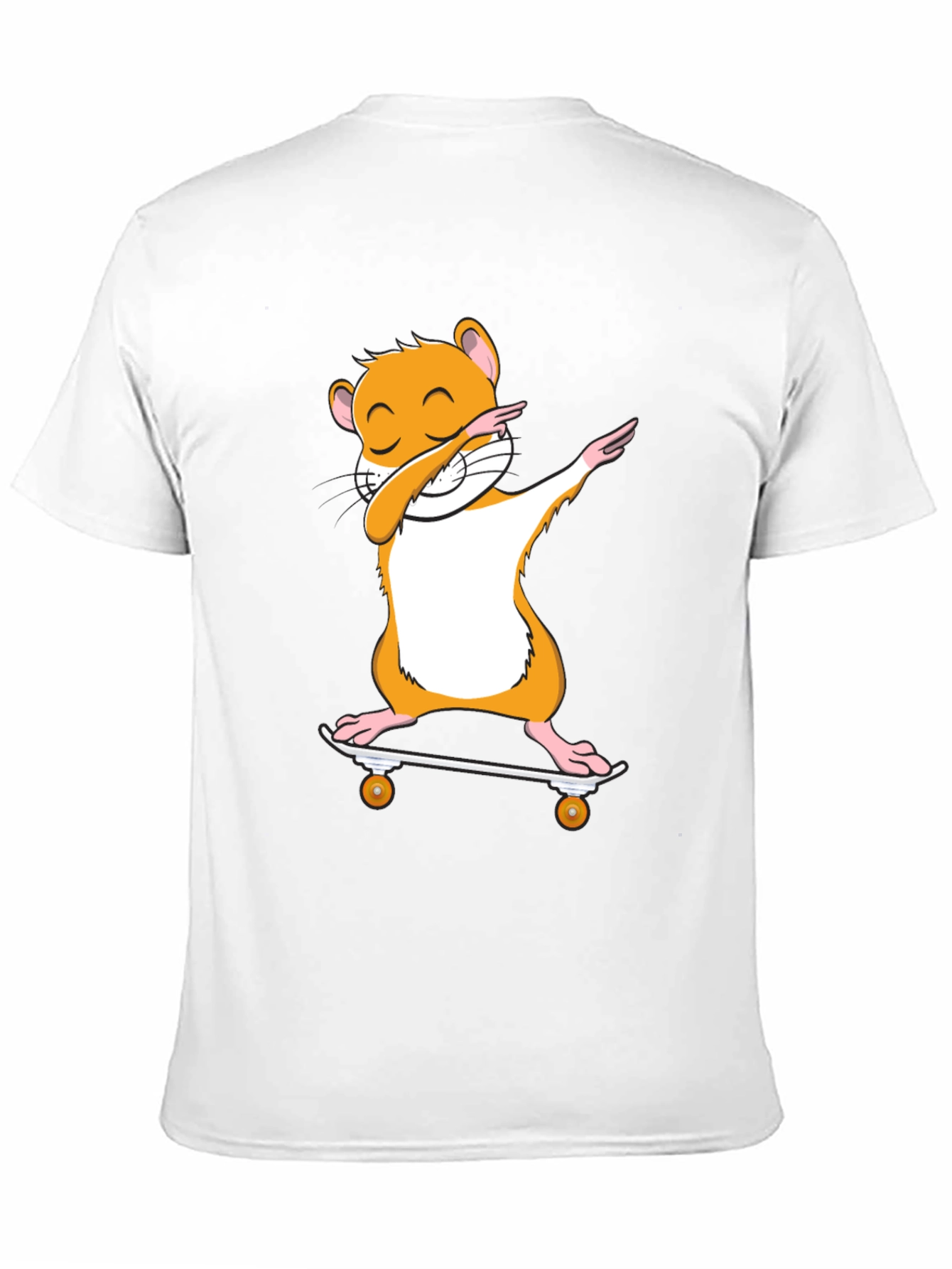 Dabbing Hamster Skateboard T-Shirt - Cool Graphic Tee