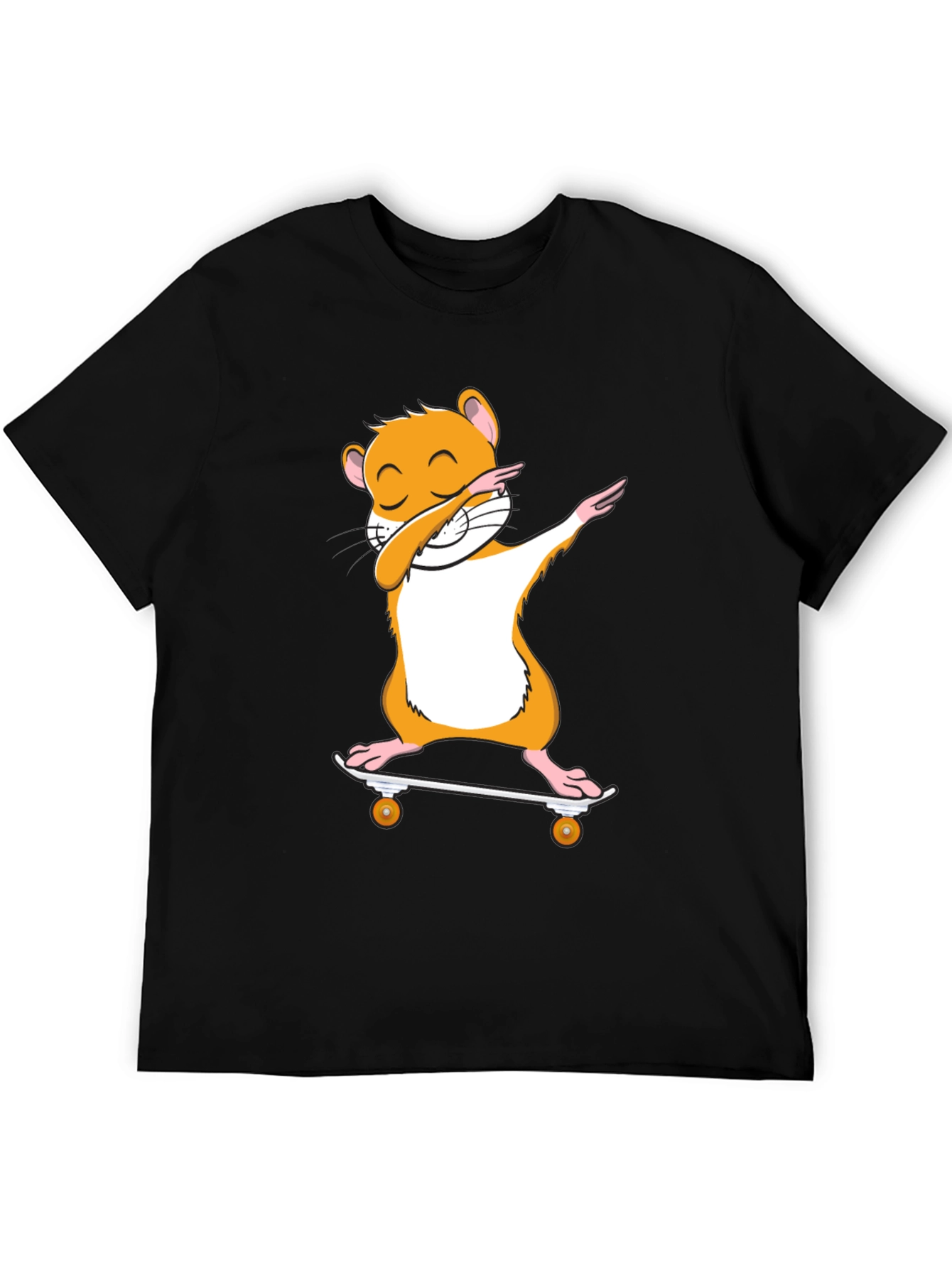 Dabbing Hamster Skateboard T-Shirt - Cool Graphic Tee