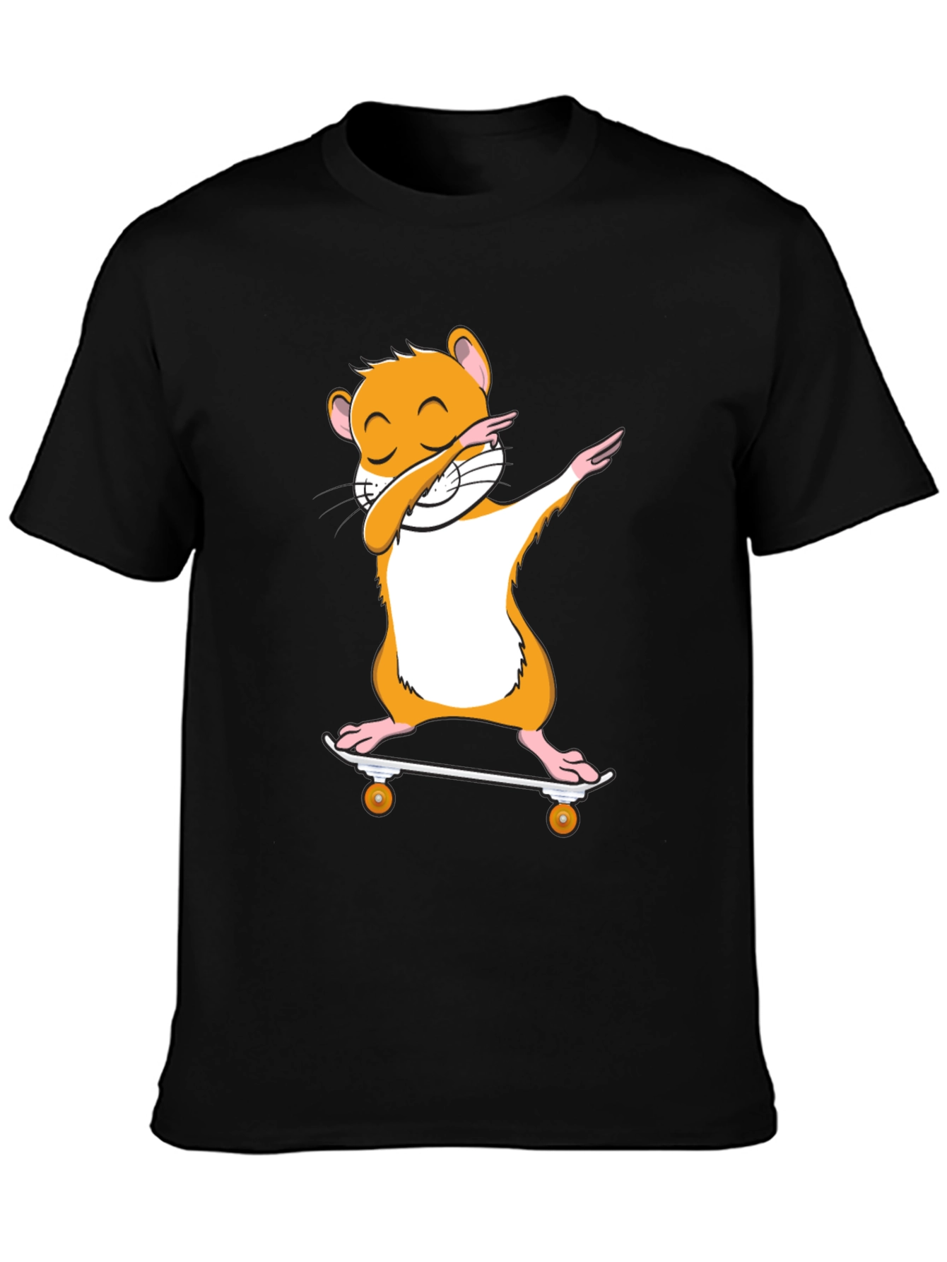 Dabbing Hamster Skateboard T-Shirt - Cool Graphic Tee