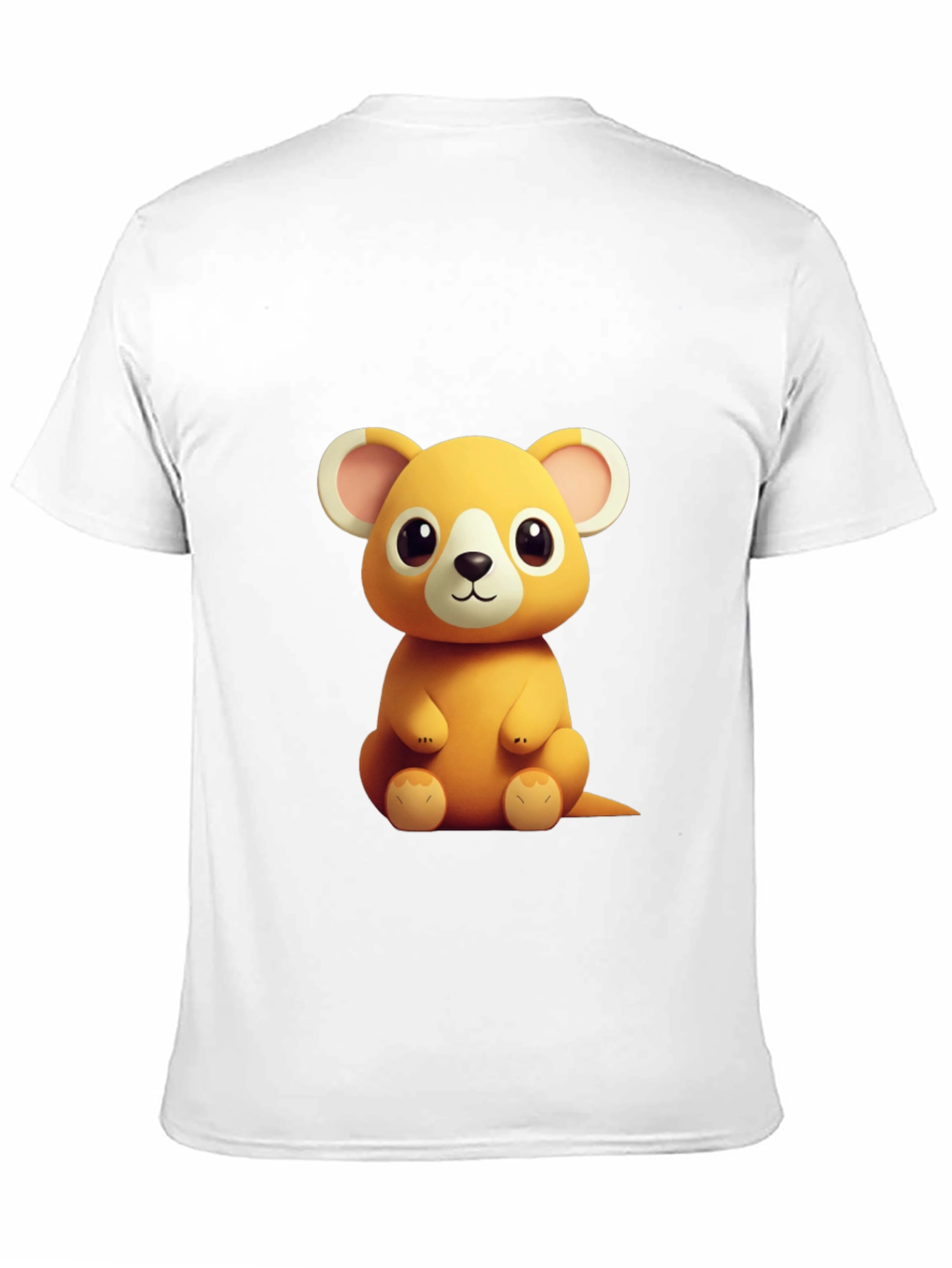 Cute Cartoon Mouse Graphic Tee - Soft Black Cotton Shirt