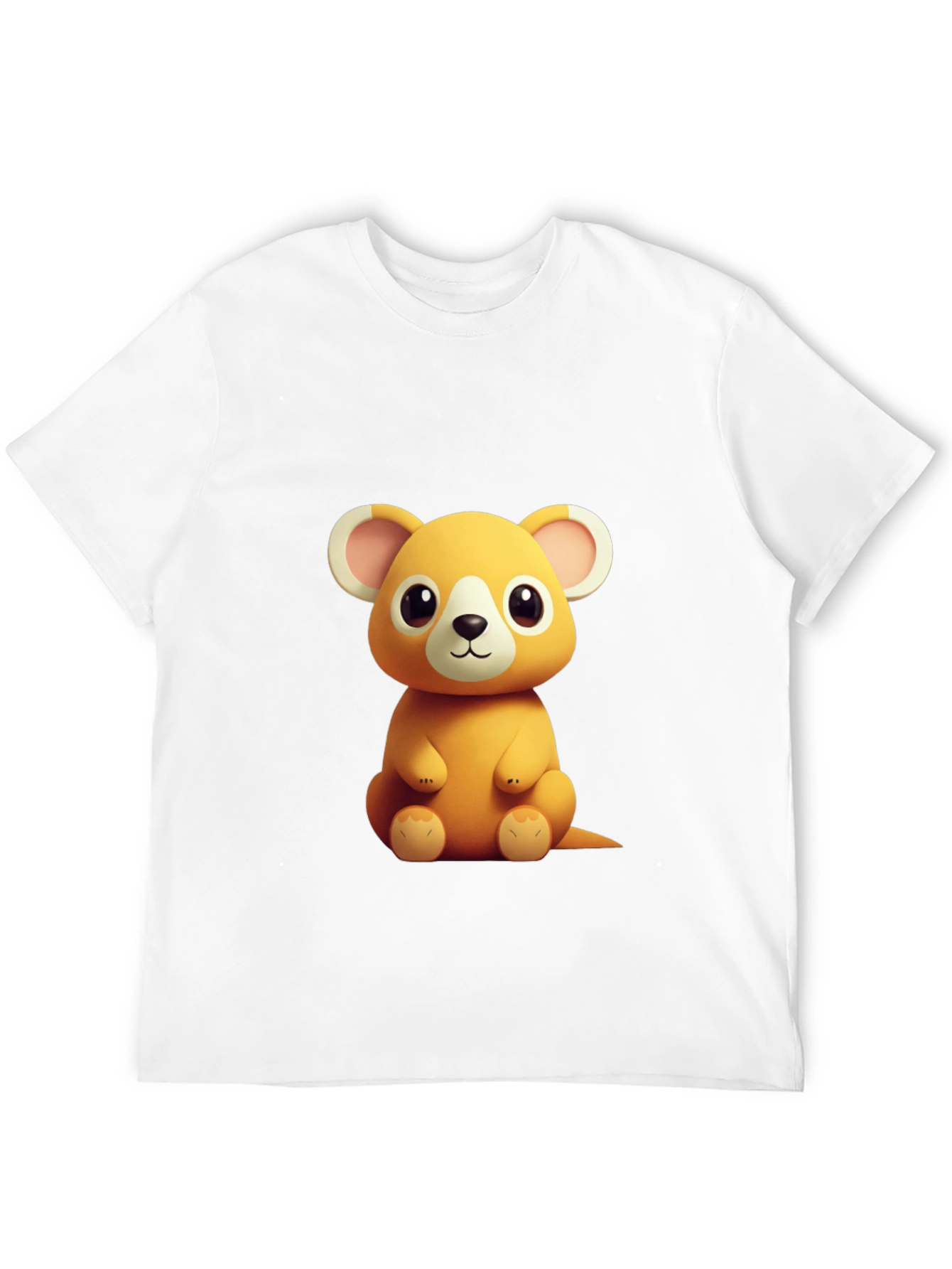 Cute Cartoon Mouse Graphic Tee - Soft Black Cotton Shirt