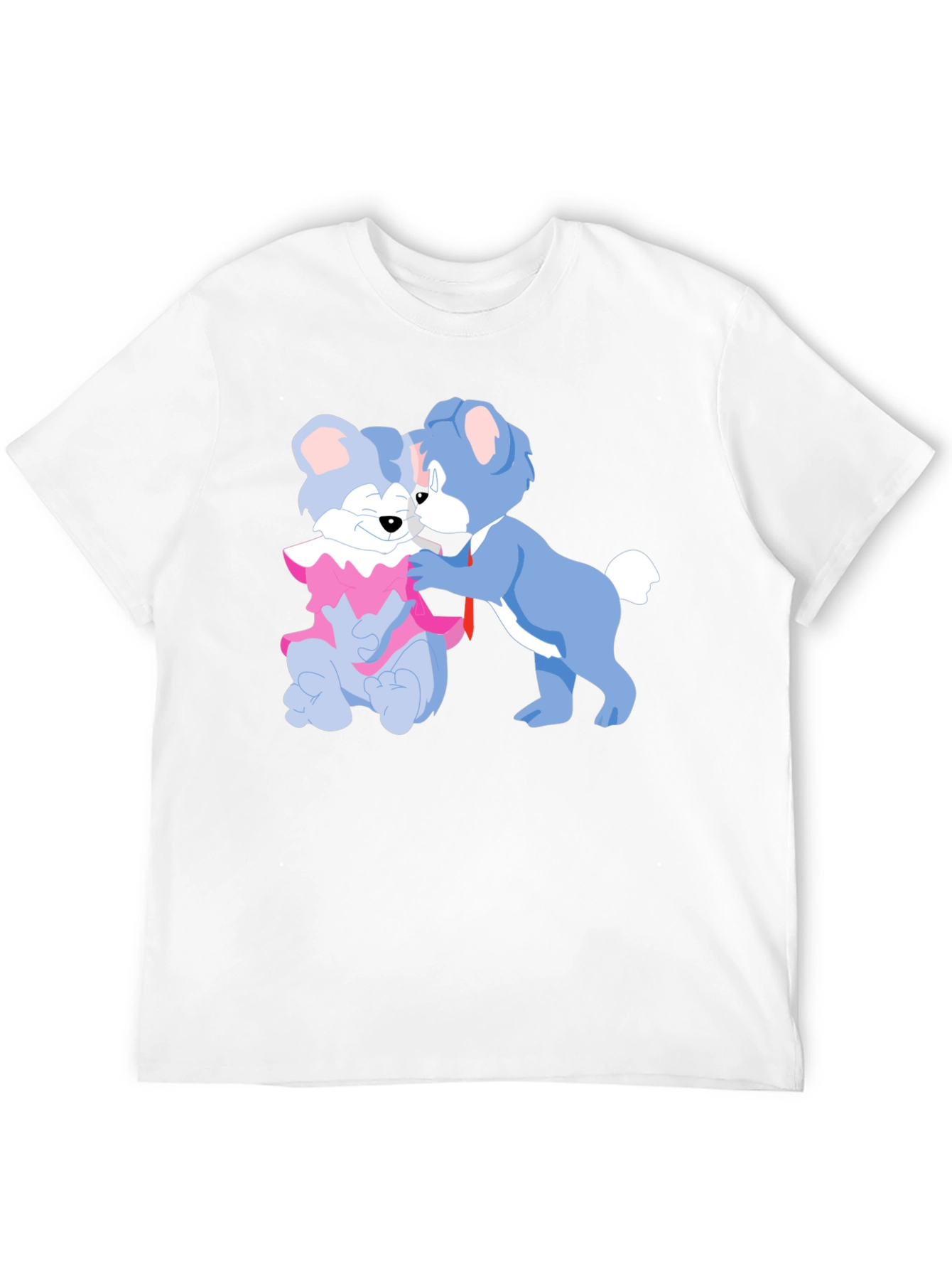 Cute Cartoon Bears Graphic Tee - Black Cotton T-Shirt