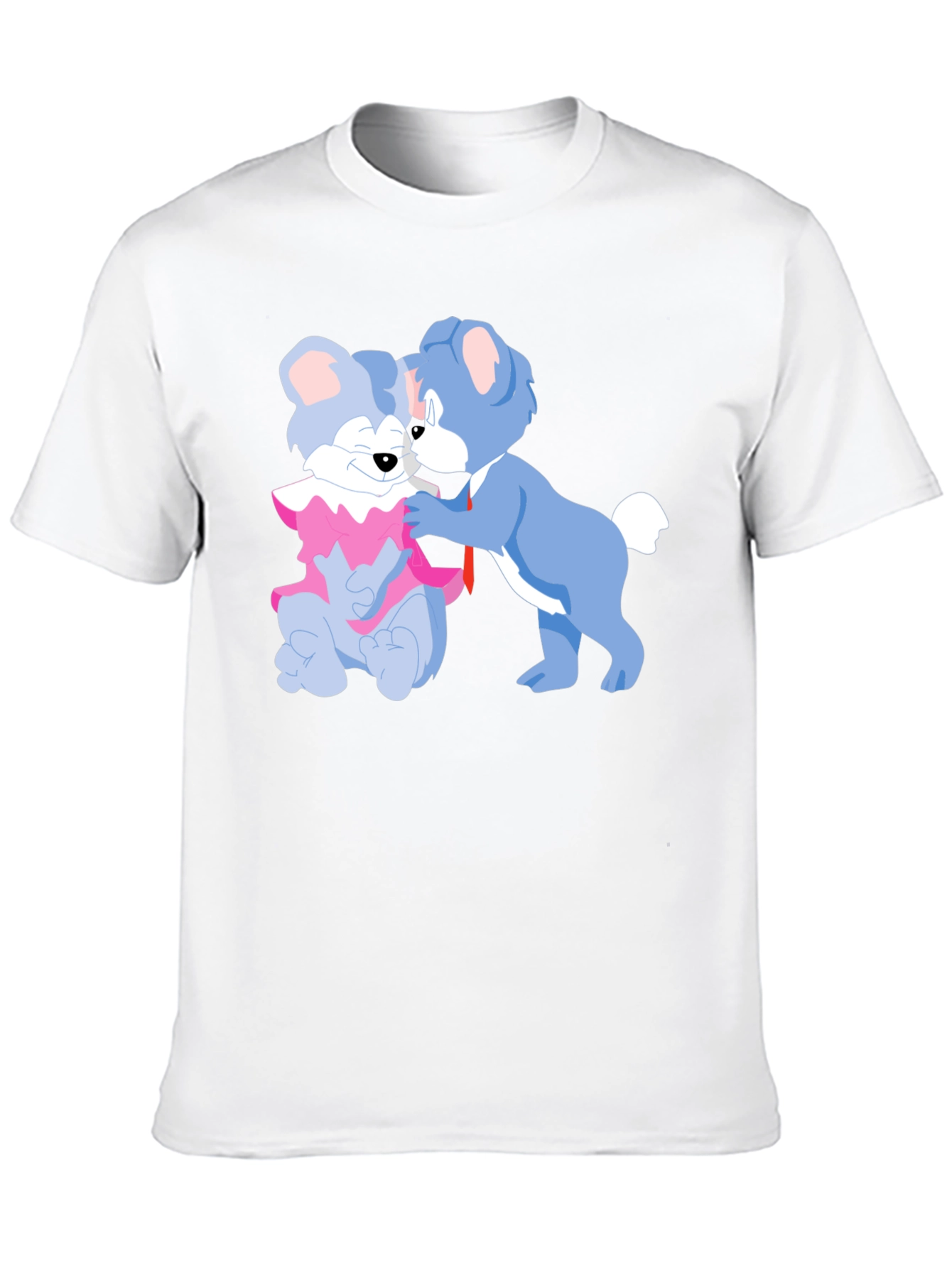 Cute Cartoon Bears Graphic Tee - Black Cotton T-Shirt