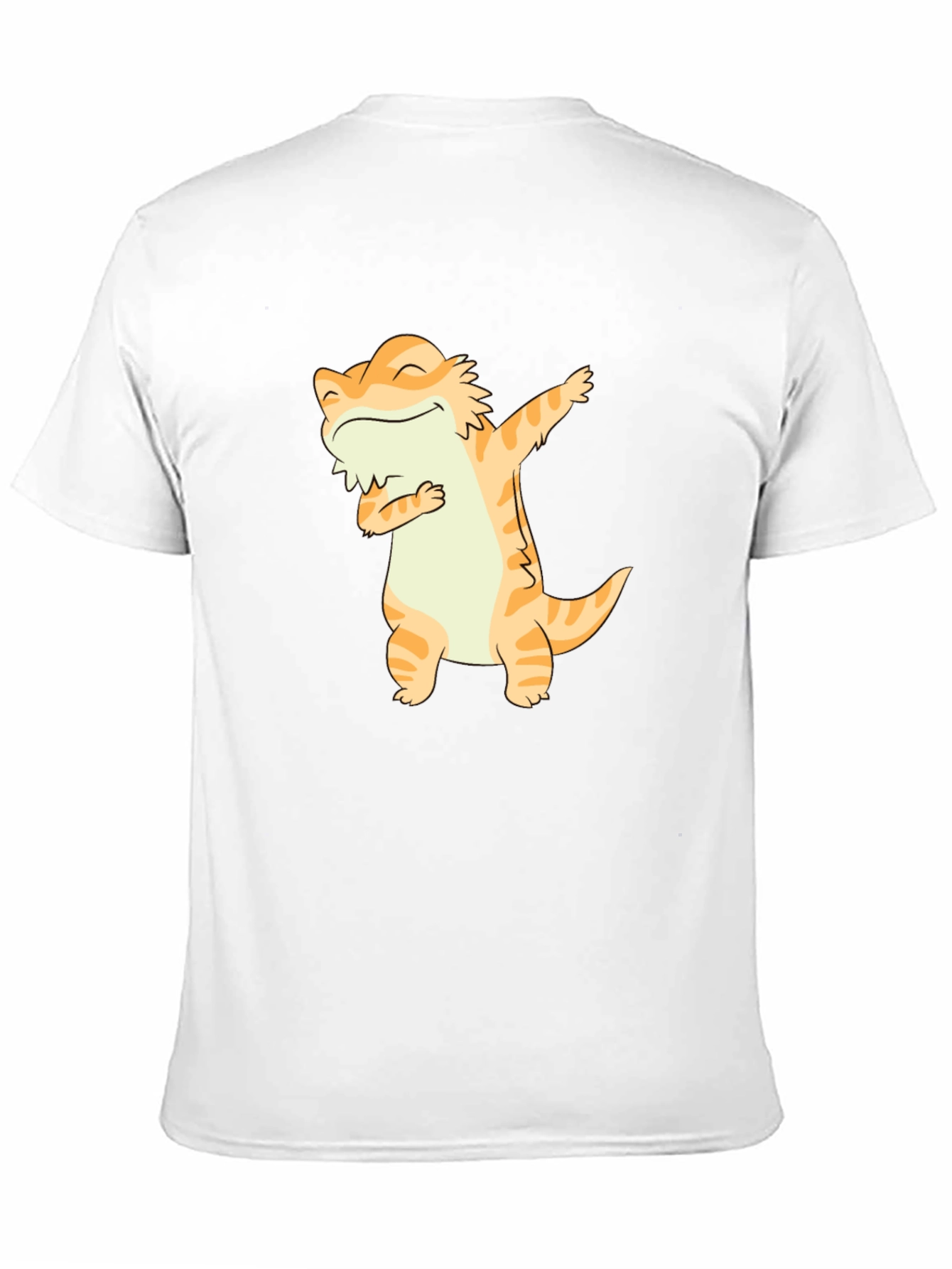 Dabbing Bearded Dragon Graphic Tee - Black Cotton T-Shirt