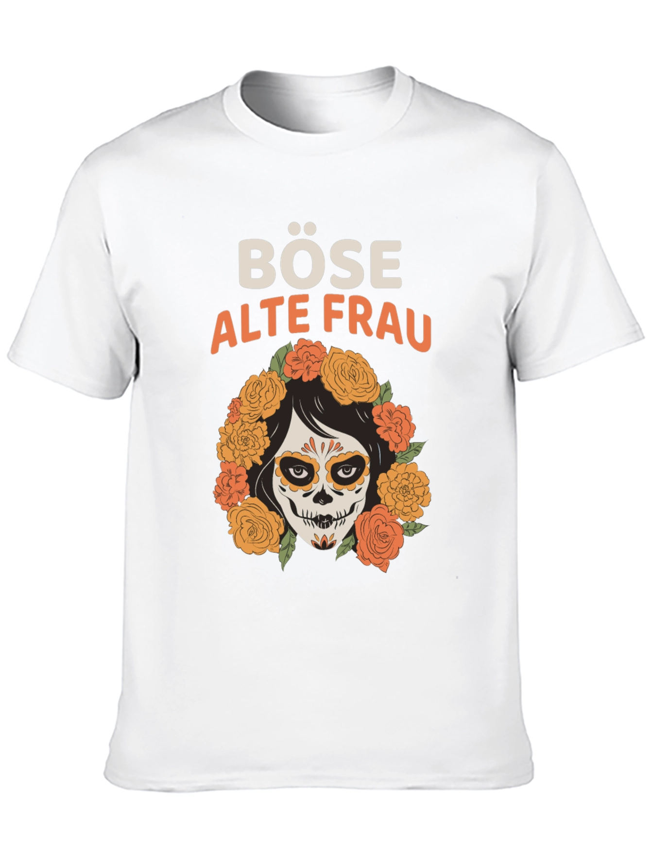 Böse Alte Frau Graphic Tee - Day of the Dead Shirt