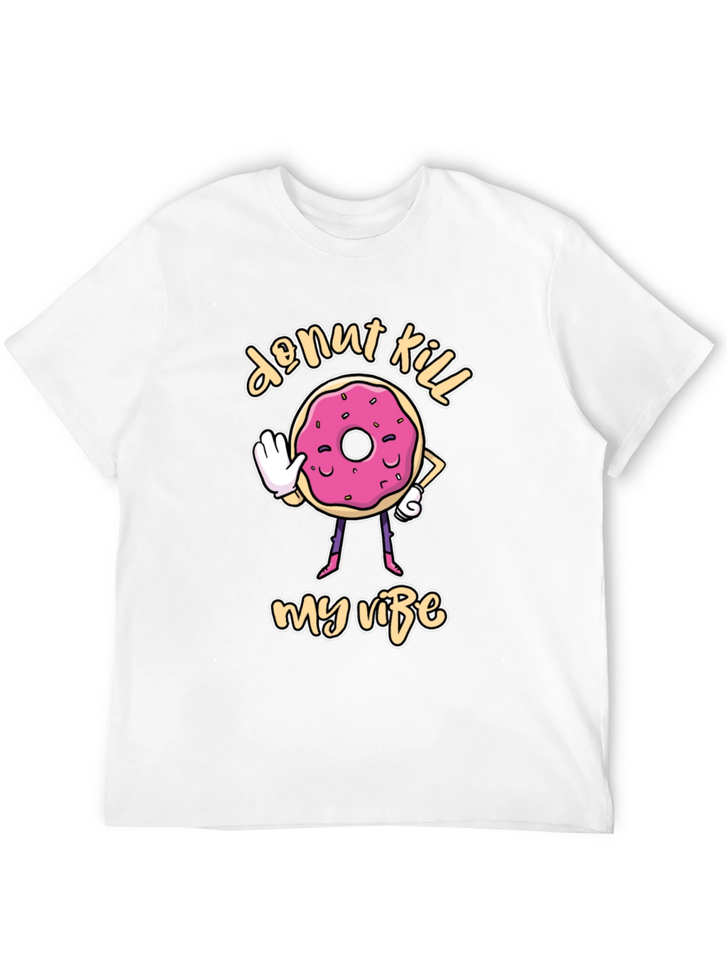 Donut Kill My Vibe Black T-Shirt