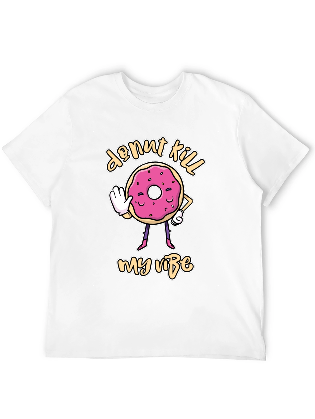 Donut Kill My Vibe Black T-Shirt