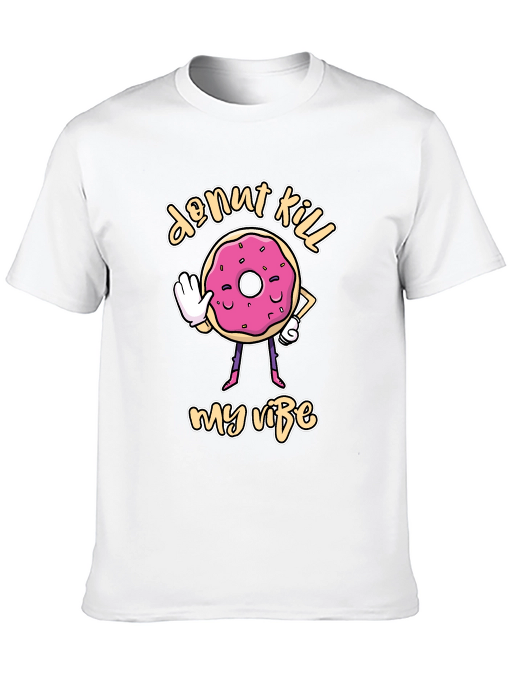 Donut Kill My Vibe Black T-Shirt