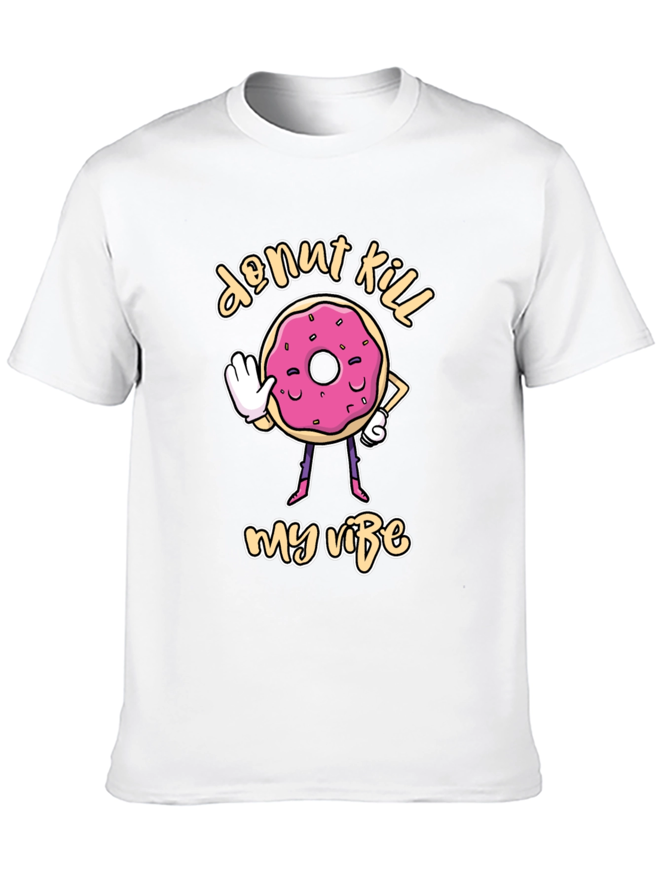Donut Kill My Vibe Black T-Shirt