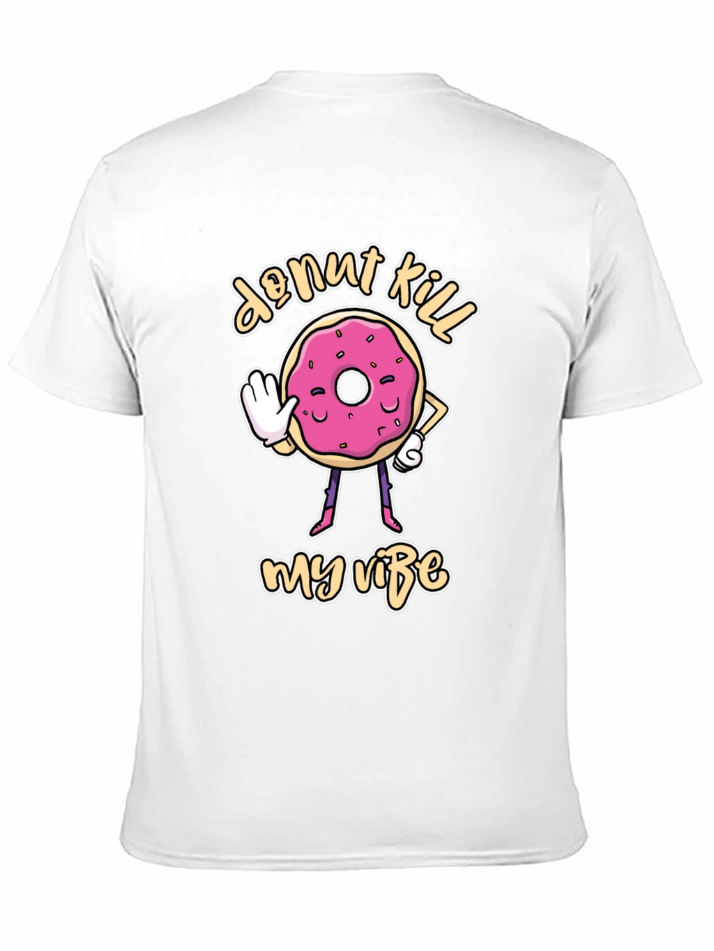 Donut Kill My Vibe Black T-Shirt