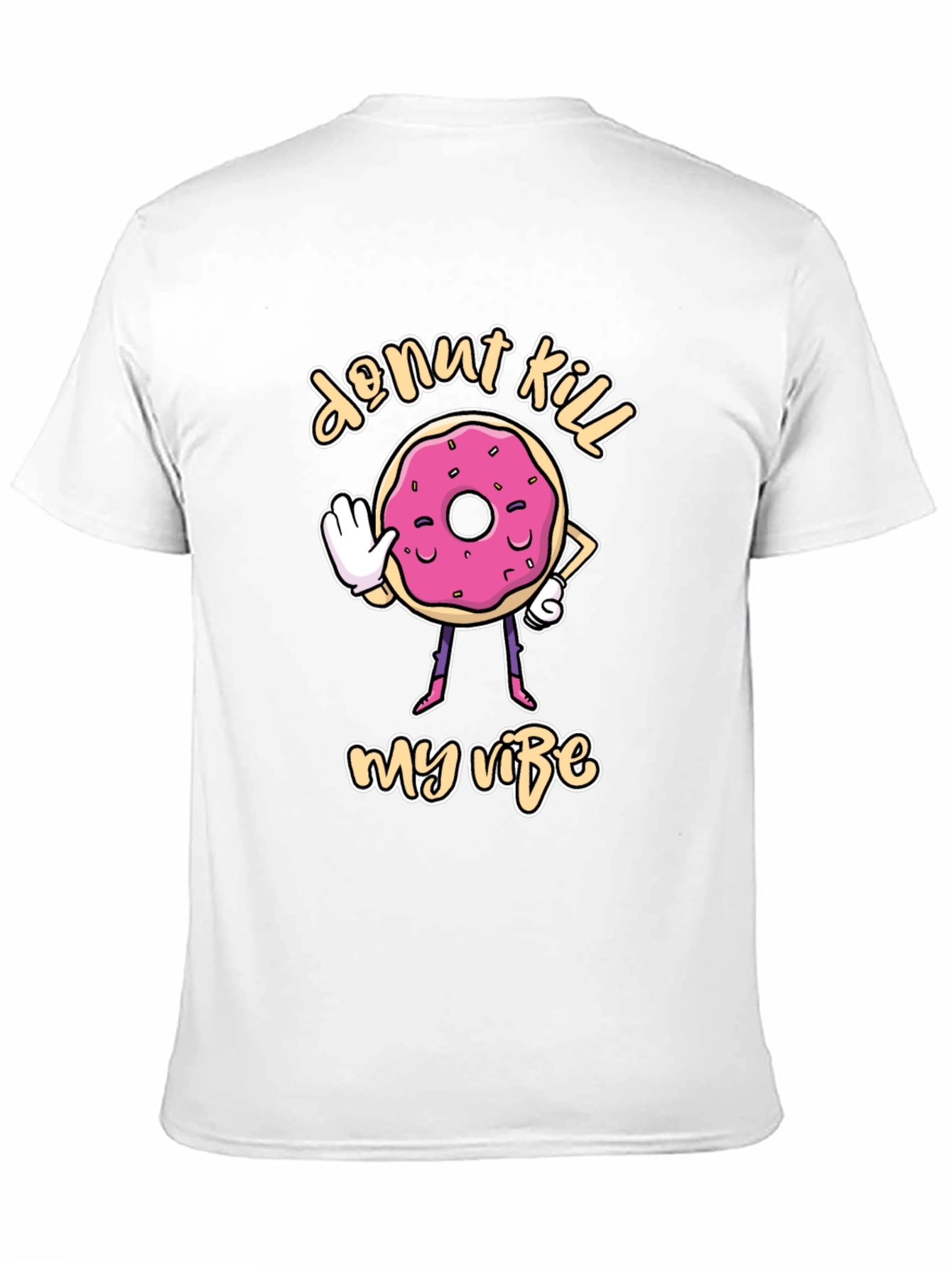 Donut Kill My Vibe Black T-Shirt