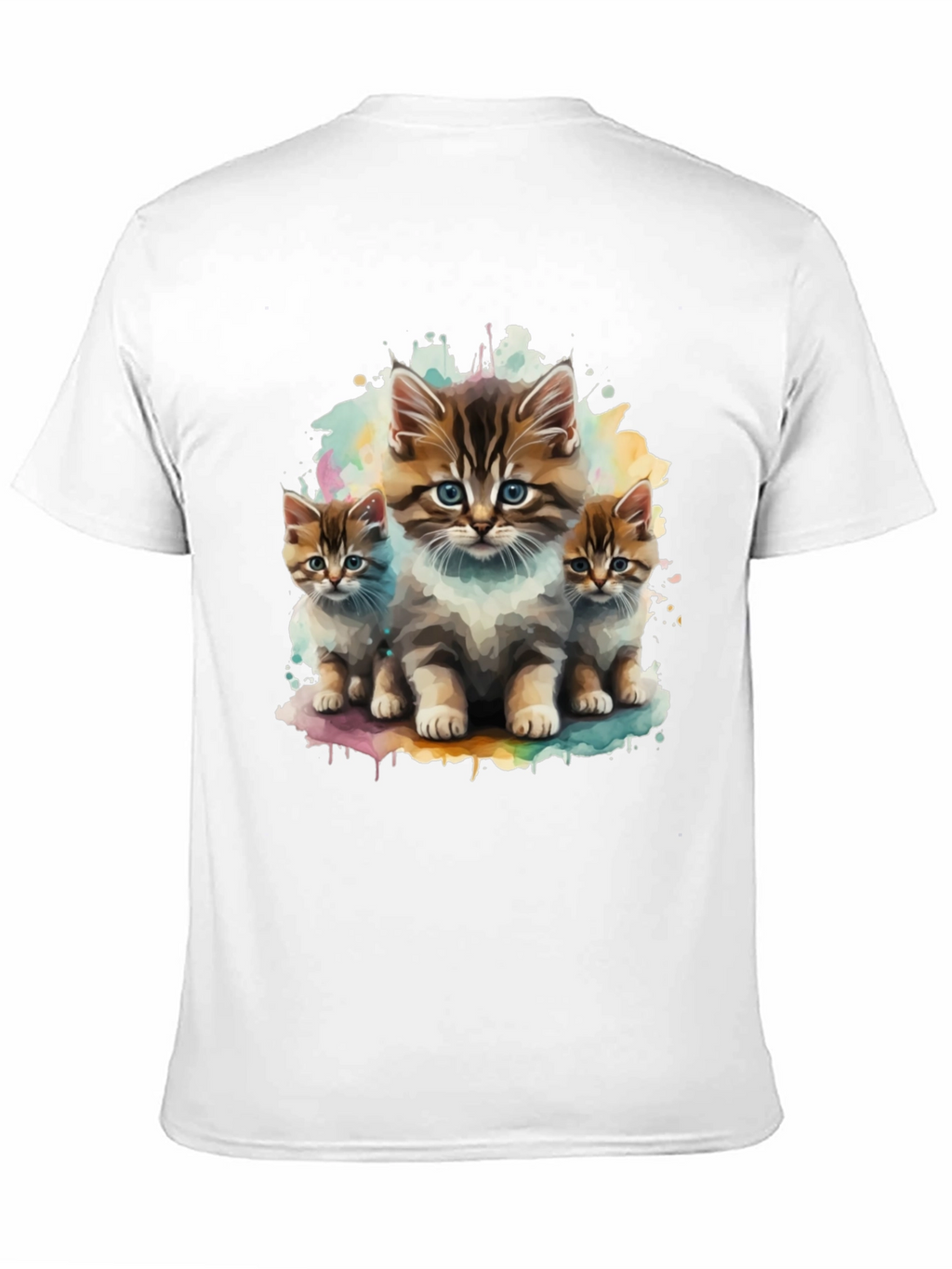 Cute Kitten Trio Black T-Shirt