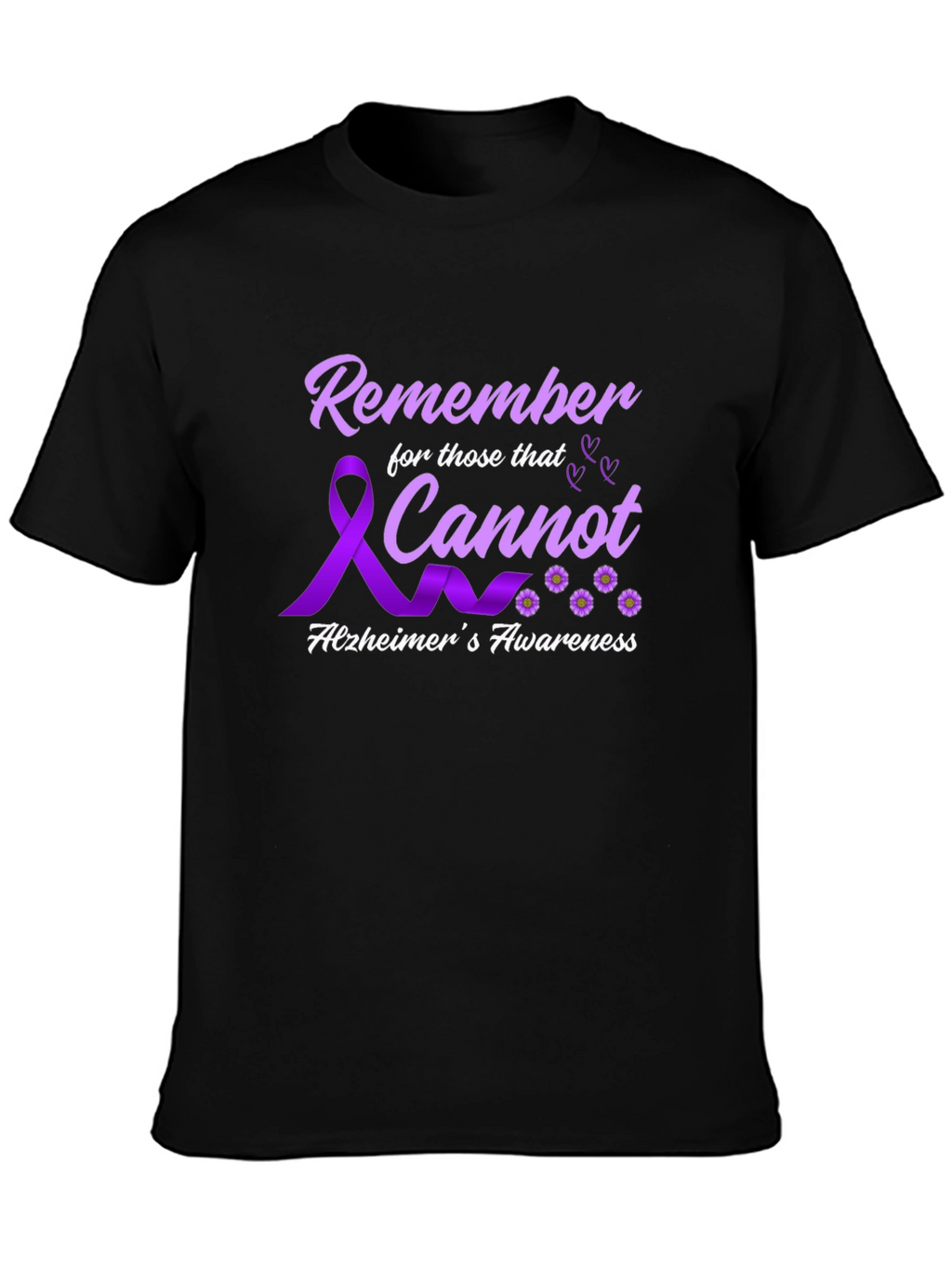 Alzheimers Awareness T-Shirt Remember Those That Cannot
