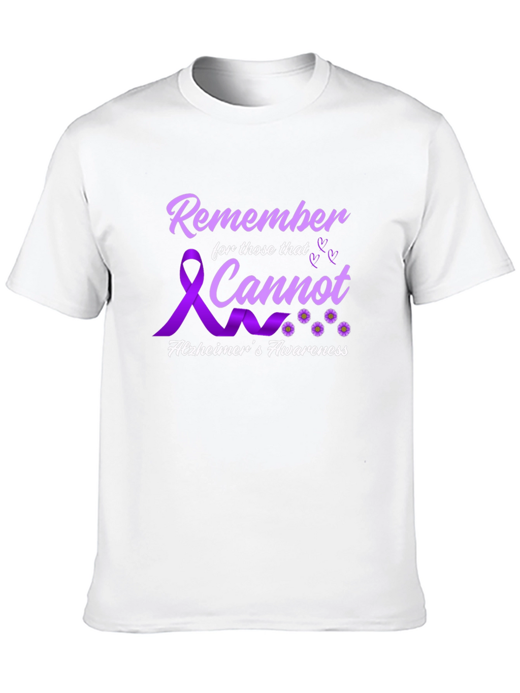 Alzheimers Awareness T-Shirt Remember Those That Cannot