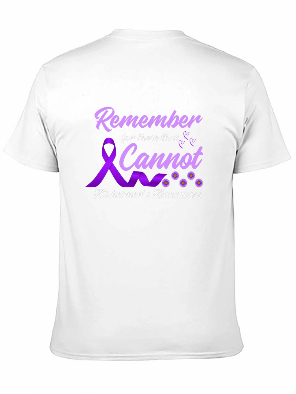 Alzheimers Awareness T-Shirt Remember Those That Cannot