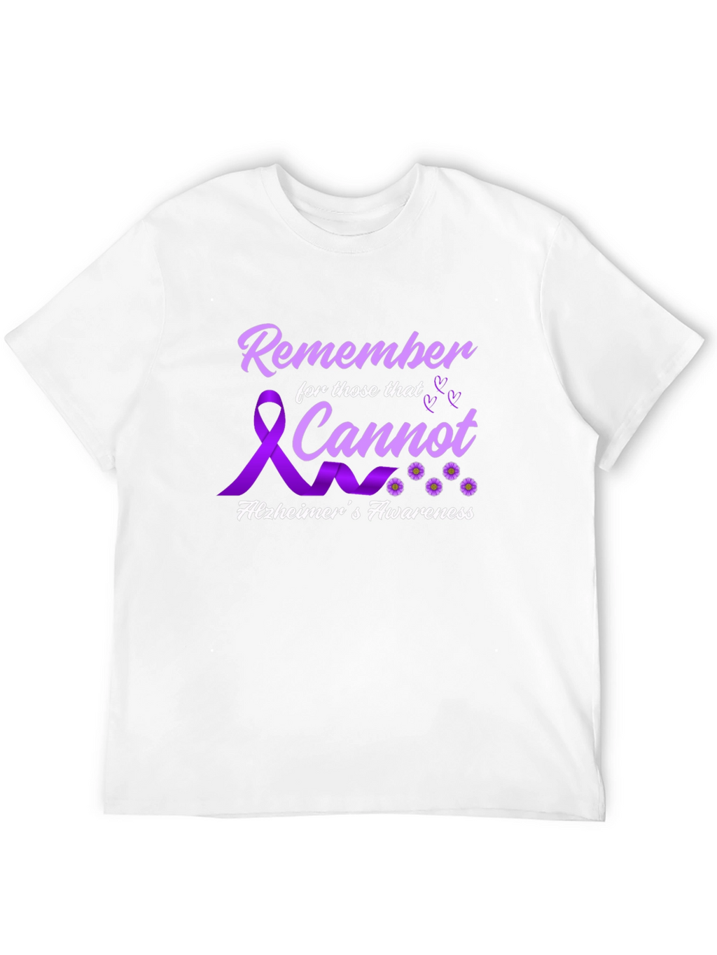 Alzheimers Awareness T-Shirt Remember Those That Cannot