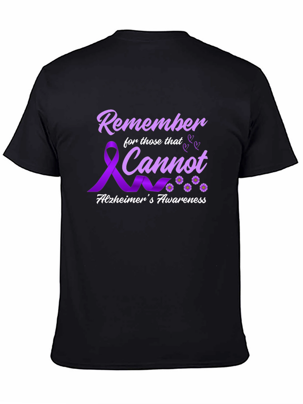 Alzheimers Awareness T-Shirt Remember Those That Cannot