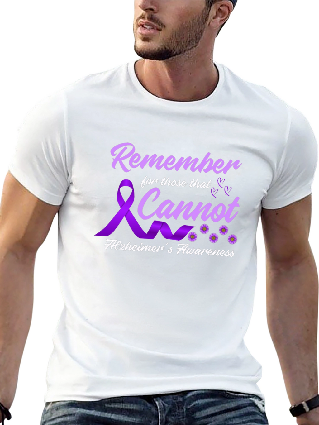 Alzheimers Awareness T-Shirt Remember Those That Cannot