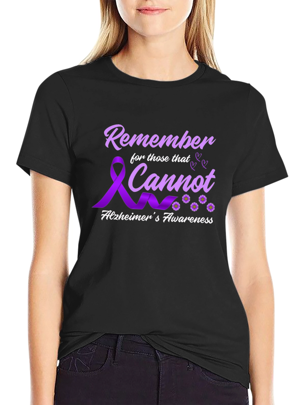 Alzheimers Awareness T-Shirt Remember Those That Cannot