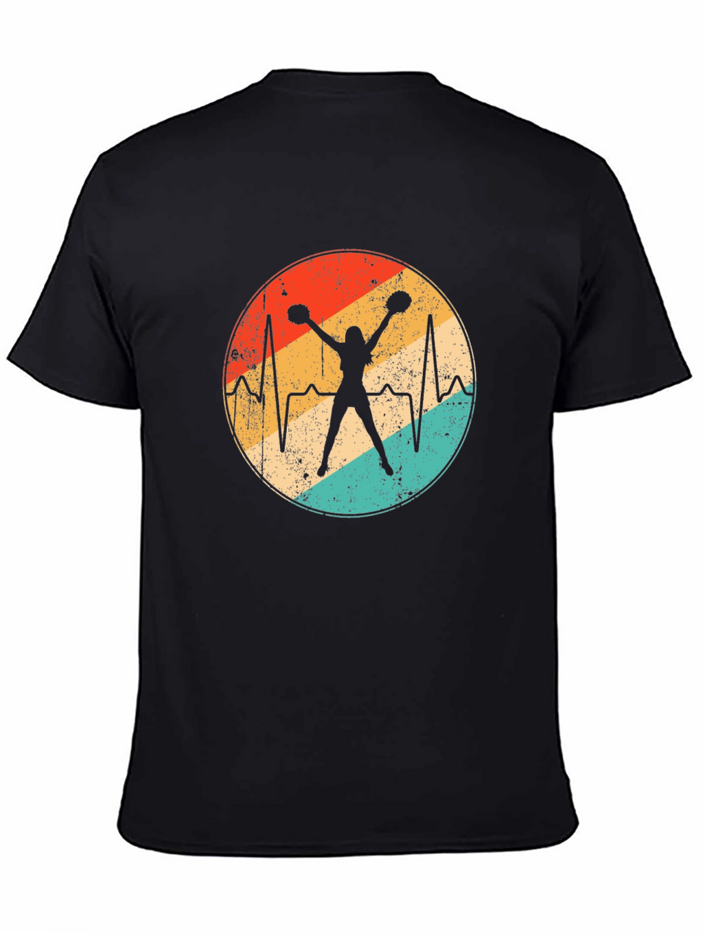 Cheerleader Heartbeat Graphic Tee