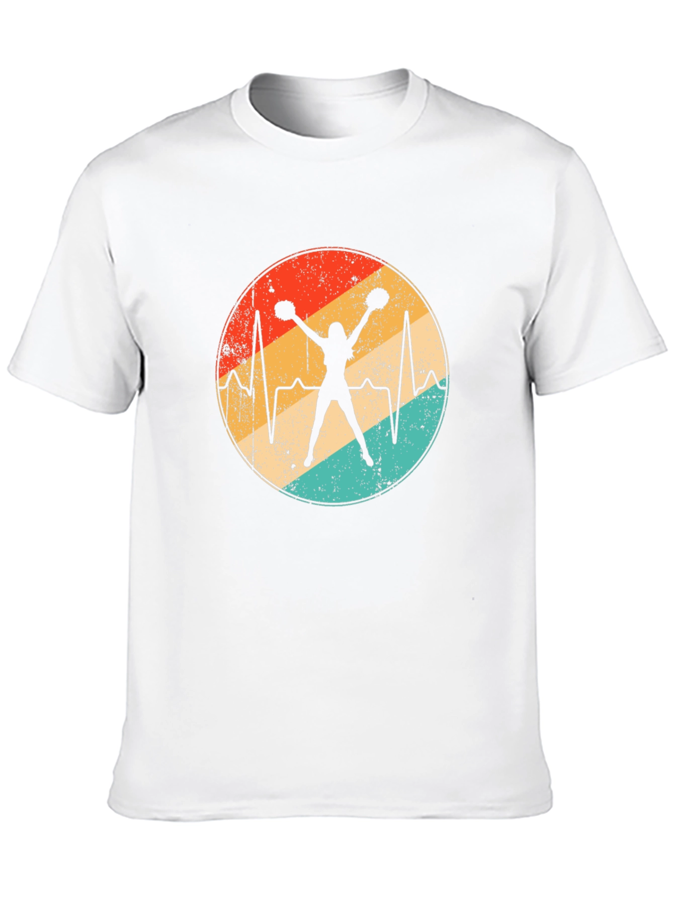 Cheerleader Heartbeat Graphic Tee
