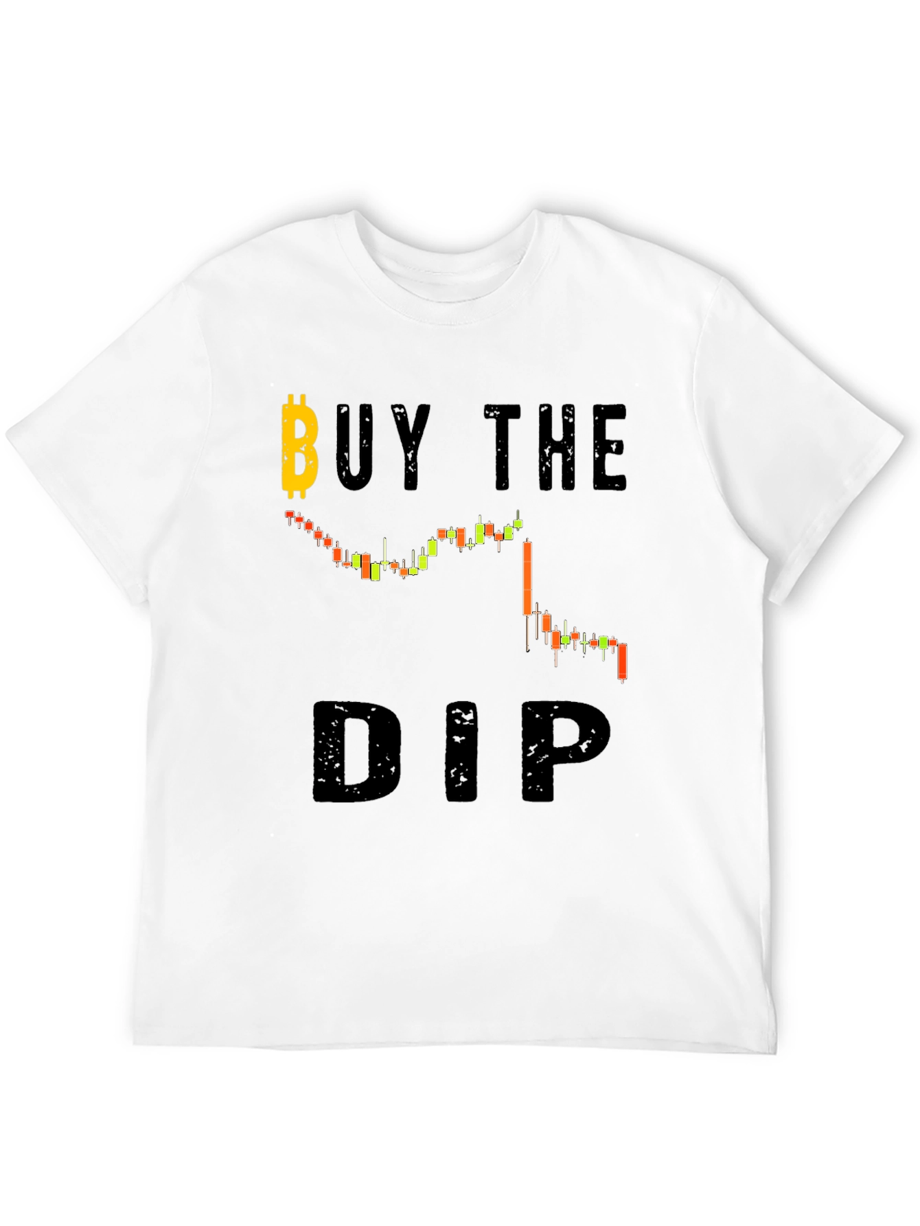 Buy the Dip Black Graphic Tee - Crypto Investor