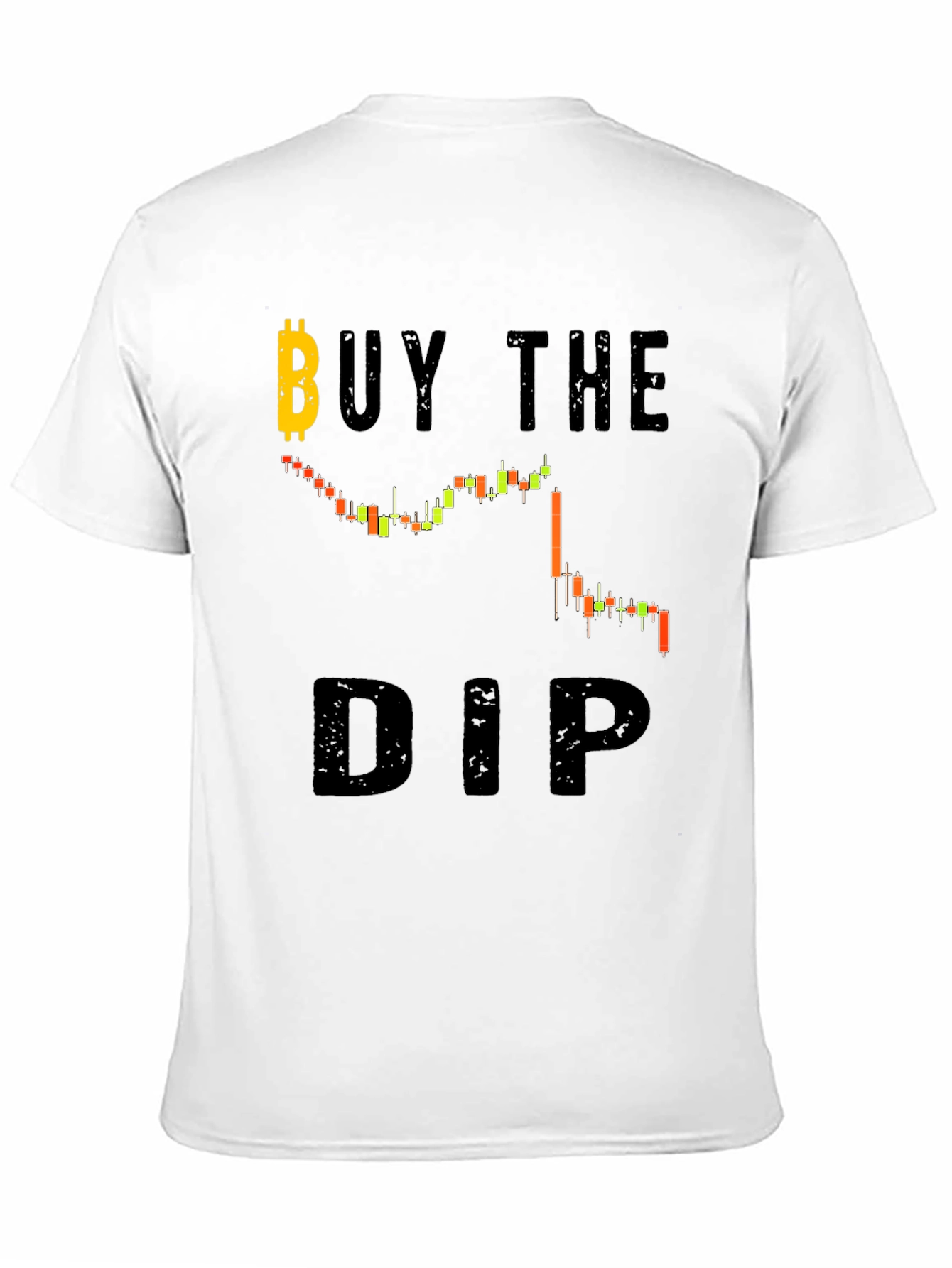 Buy the Dip Black Graphic Tee - Crypto Investor