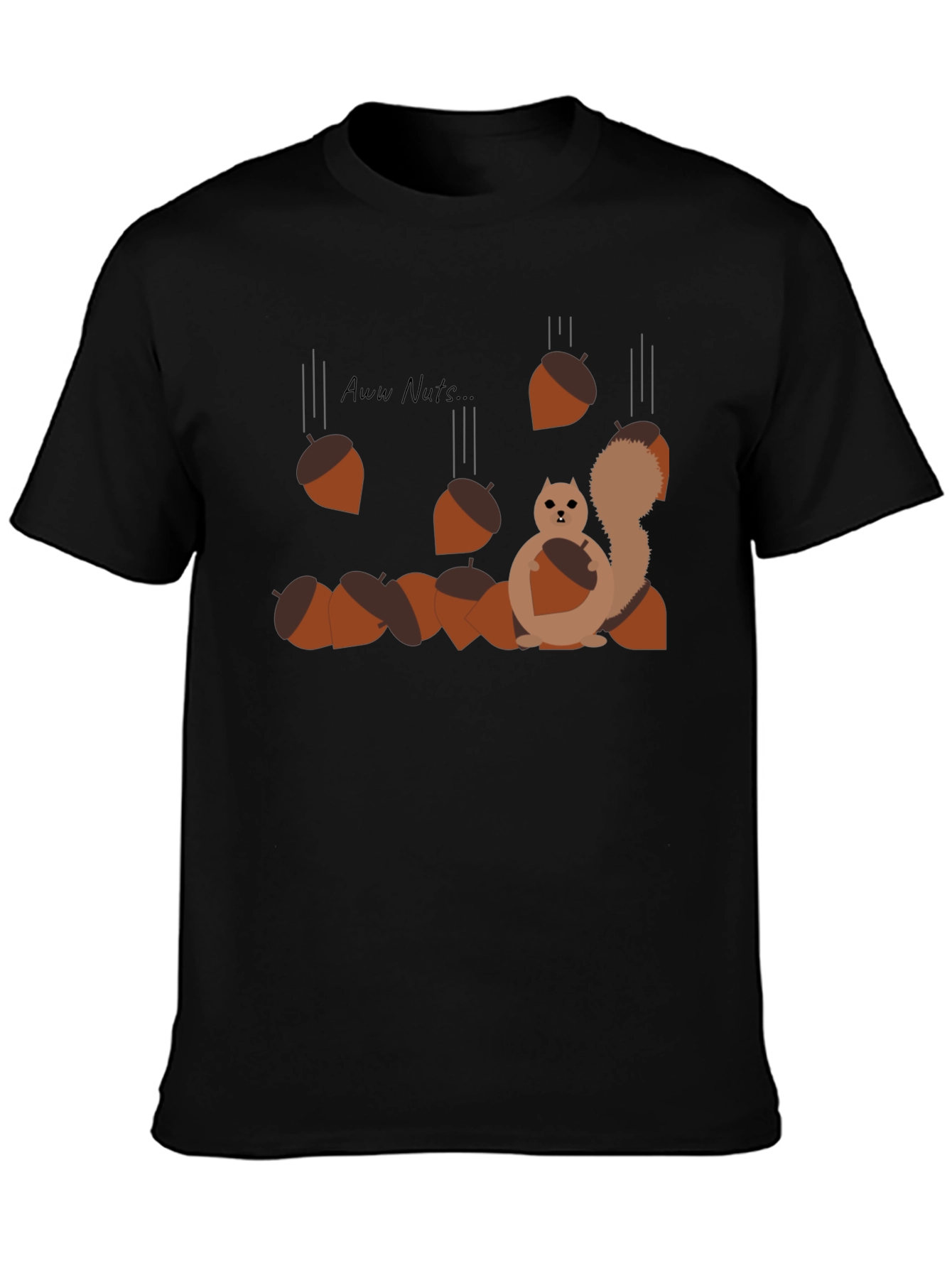 Aww Nuts! Squirrel Graphic Tee - Funny Animal Shirt